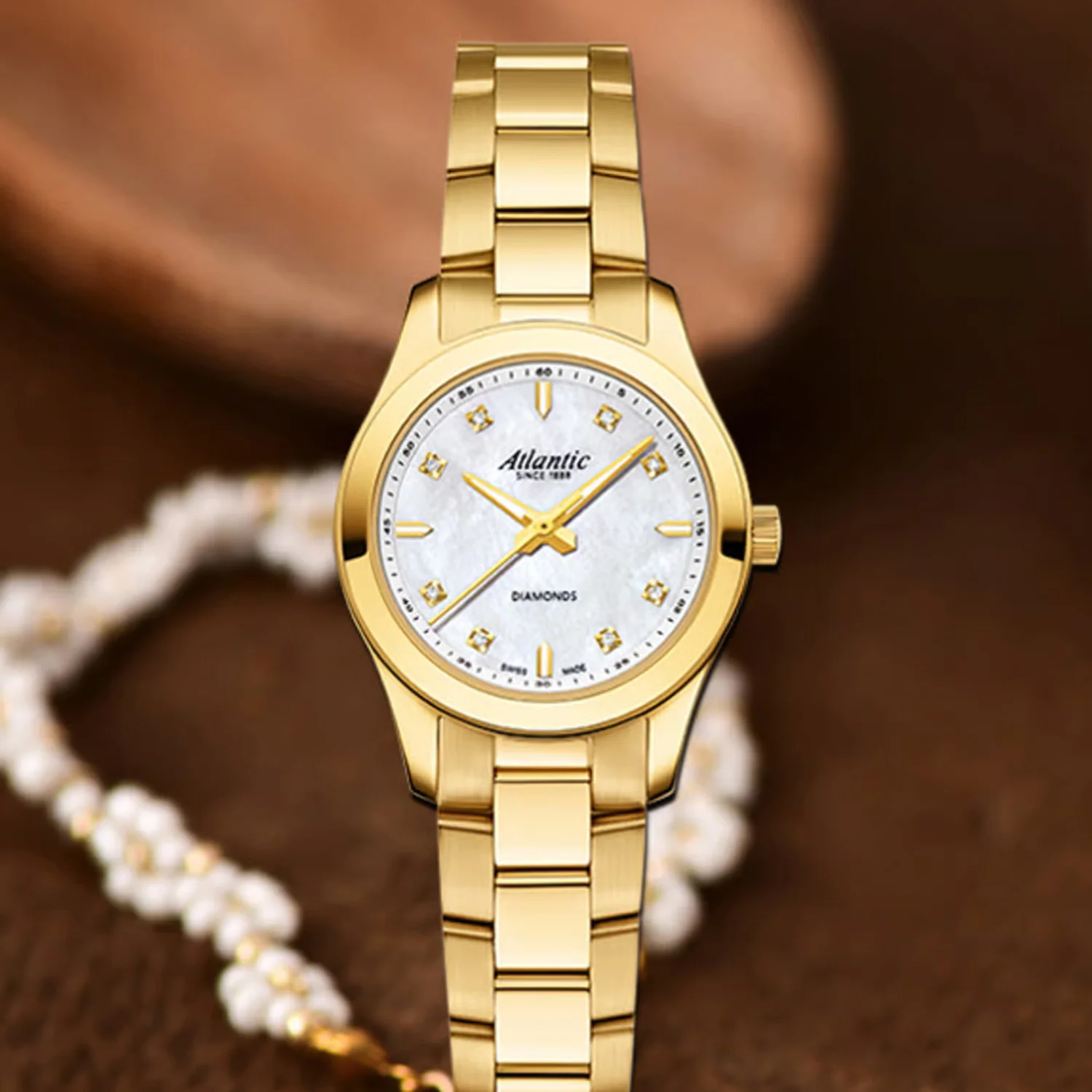 Women Quartz Mother Of Pearl Dial Analog Stainless Steel Watch 20335.45.07 - Image 3