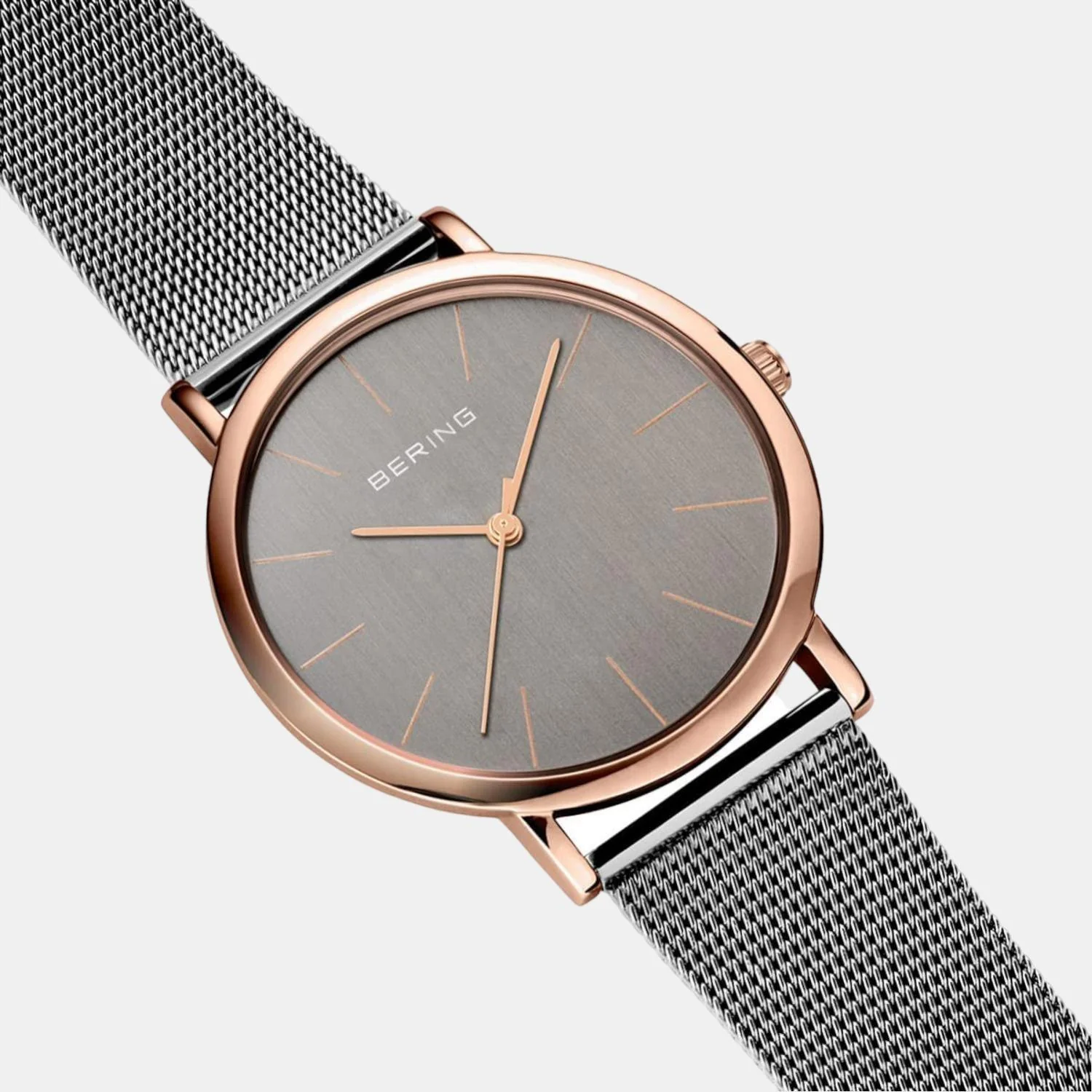 Classic Women Quartz Grey Dial Analog Mesh Watch 13436-369 - Image 4