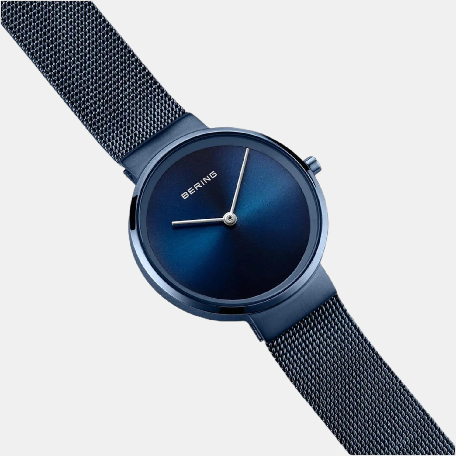 Classic Women Quartz Blue Dial Analog Mesh Watch 14531-397 - Image 4