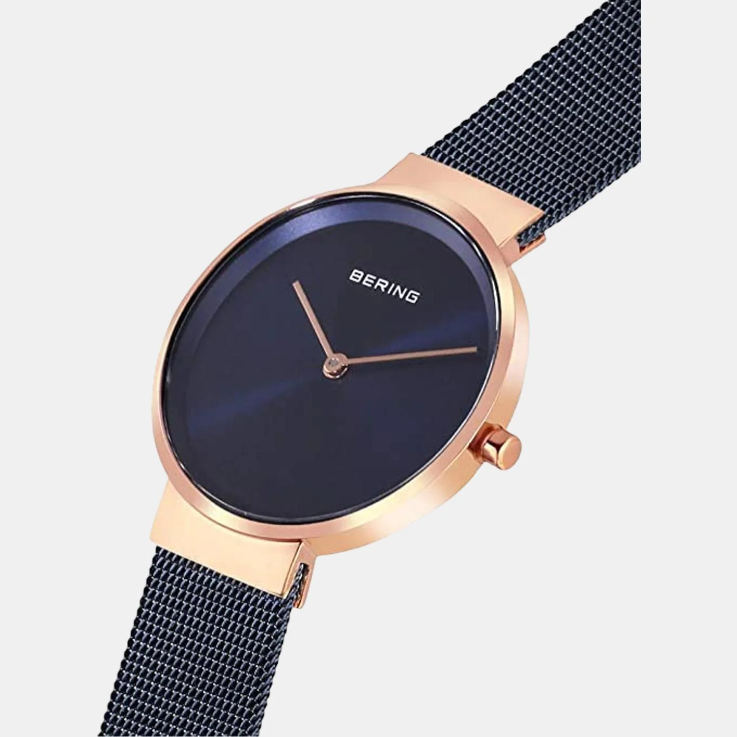 Classic Women Quartz Blue Dial Analog Mesh Watch 14531-367 - Image 3