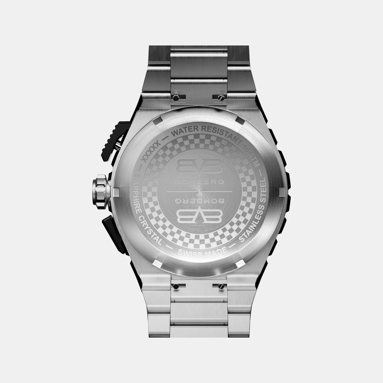 Apex Pulse Men Quartz Black Dial Chronograph Stainless Steel Watch NT42CHSP.02-1.12 - Image 4