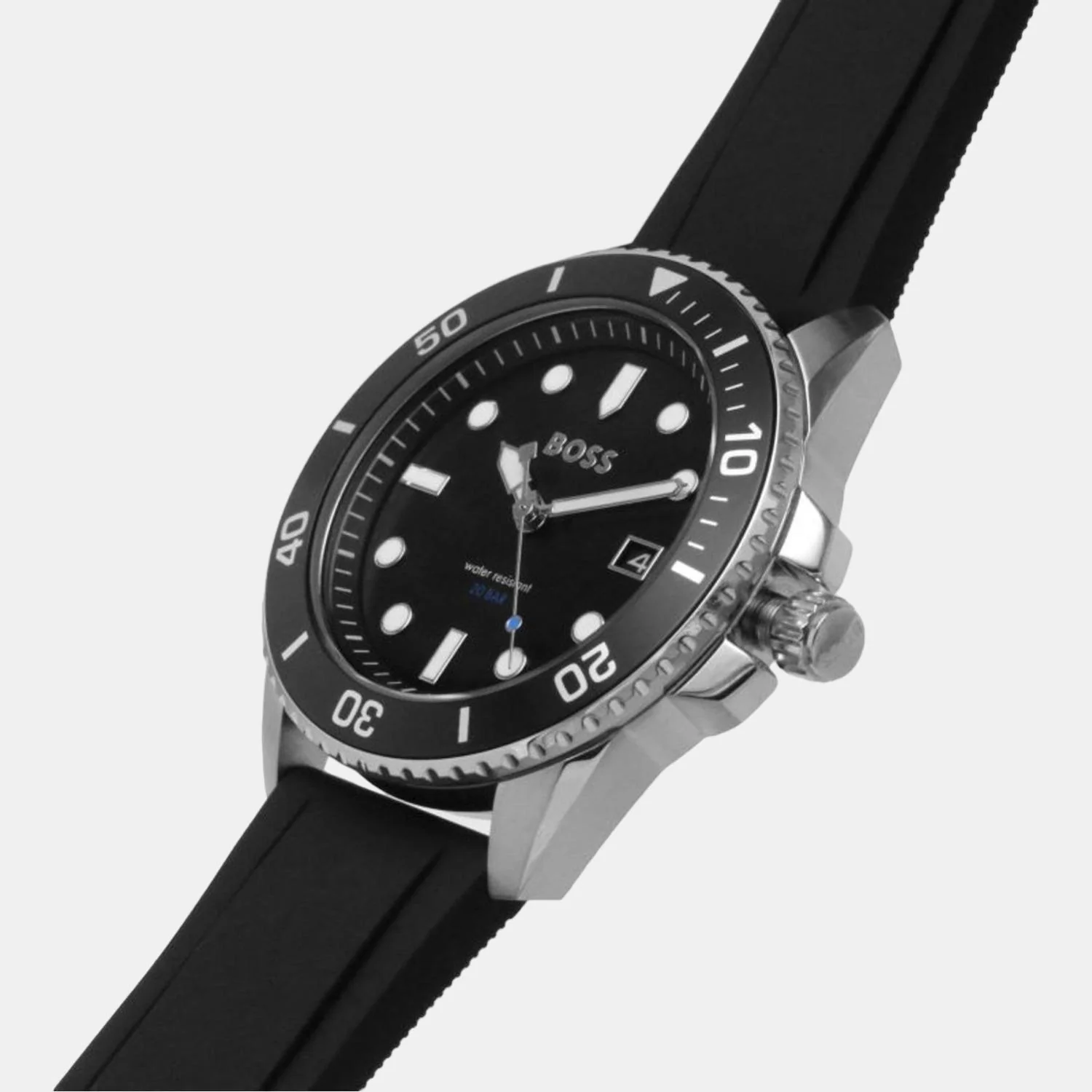 Ace Men Quartz Black Dial Analog Rubber Watch 1513913 - Image 4