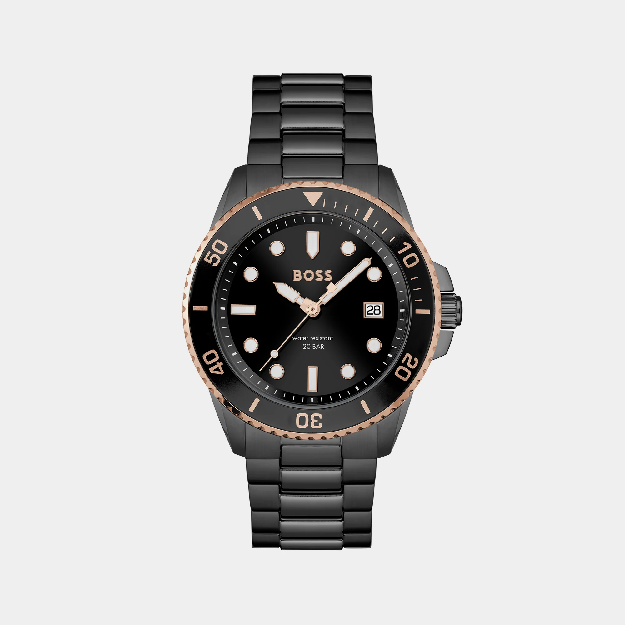 Ace Men Quartz Black Dial Analog Stainless Steel Watch 1514013