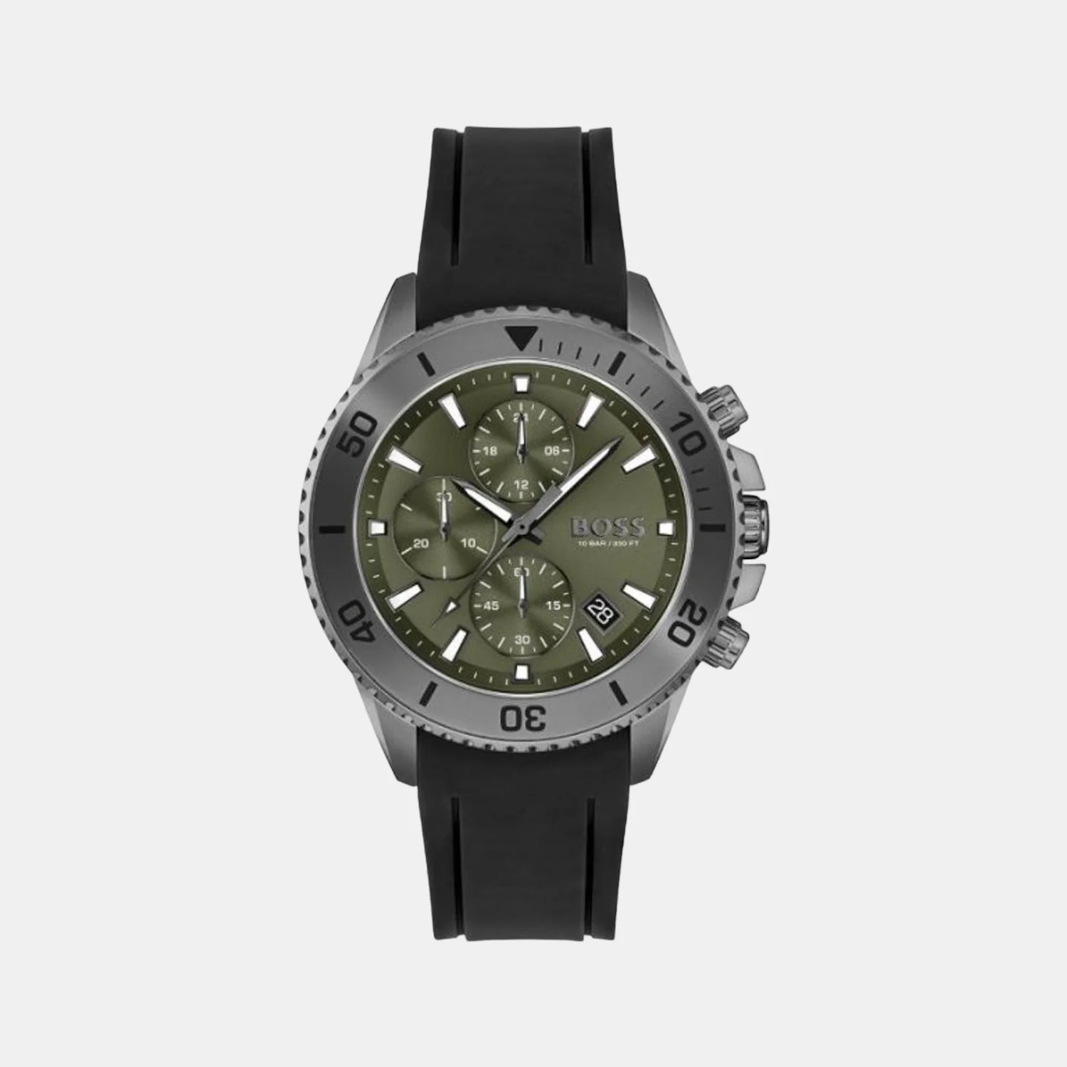 Admiral Men Quartz Green Dial Analog Rubber Watch 1513967