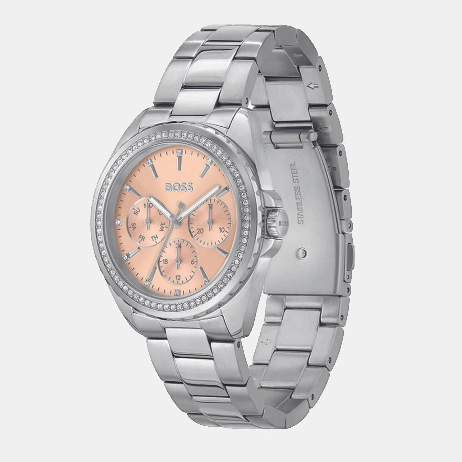 Atea Women Quartz Rose Gold Dial Multi-Function Stainless Steel Watch 1502732 - Image 2