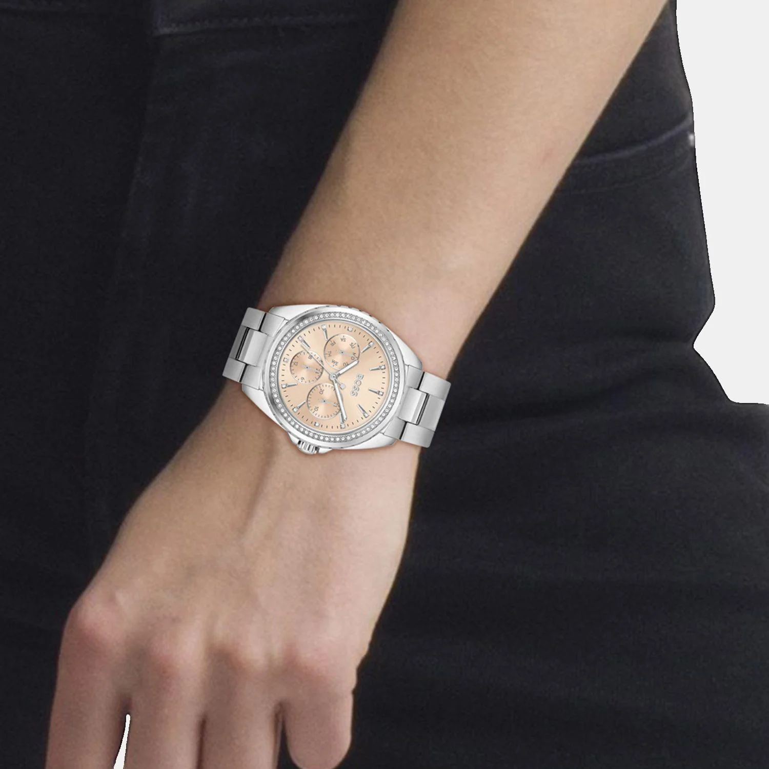 Atea Women Quartz Rose Gold Dial Multi-Function Stainless Steel Watch 1502732 - Image 4