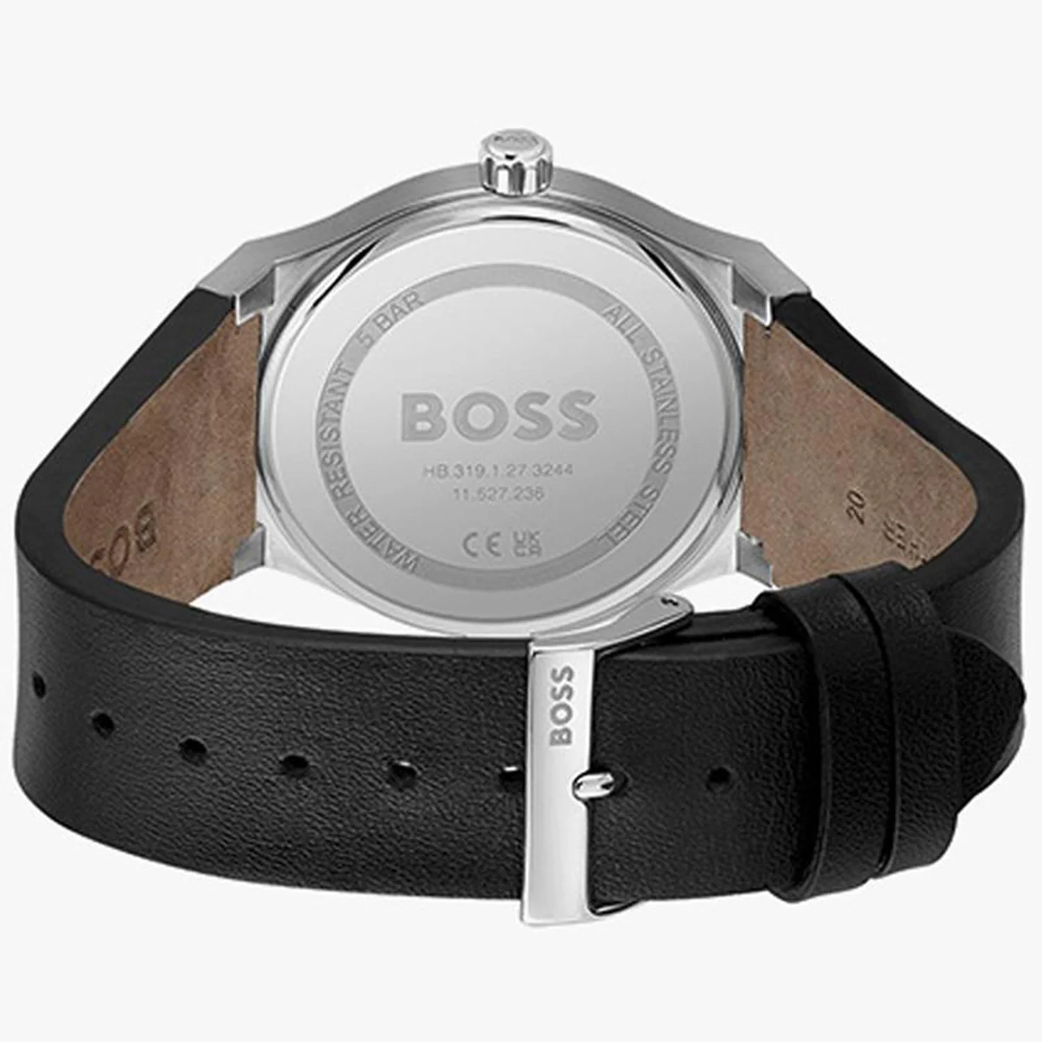 Candor Men Quartz Black Dial Analog Leather Watch 1514075 - Image 3