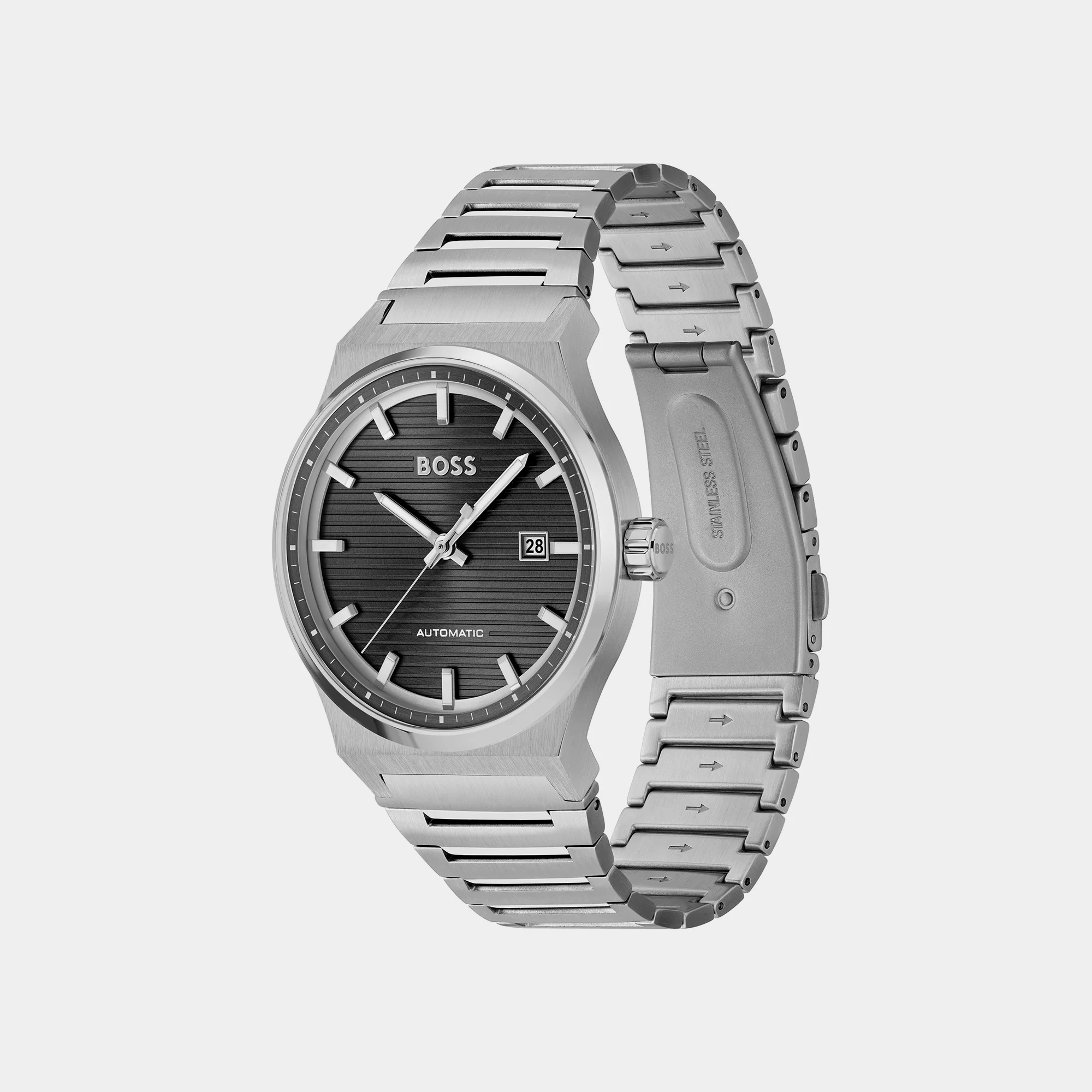 Candor Men Quartz Black Dial Analog Stainless Steel Watch 1514117 - Image 3