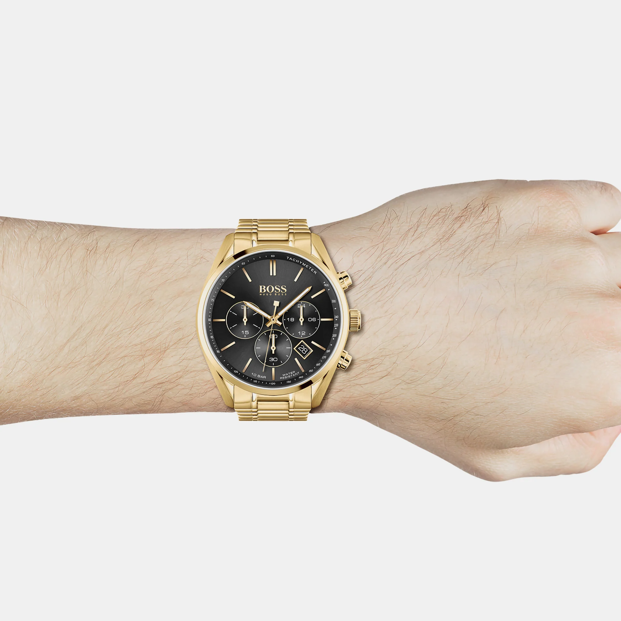 Champion Men Quartz Black Dial Chronograph Stainless Steel Watch 1513848 - Image 4