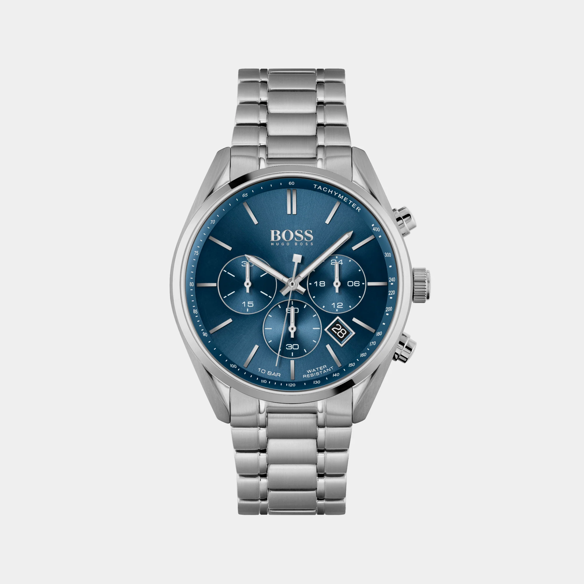 Champion Men Quartz Blue Dial Chronograph Stainless Steel Watch 1513818