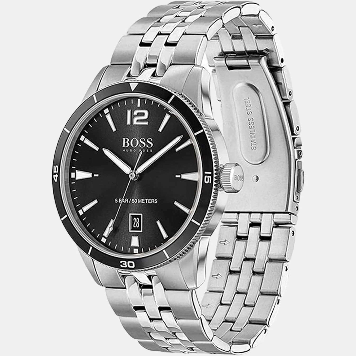 Drifter Men Quartz Black Dial Analog Stainless Steel Watch 1513911 - Image 2