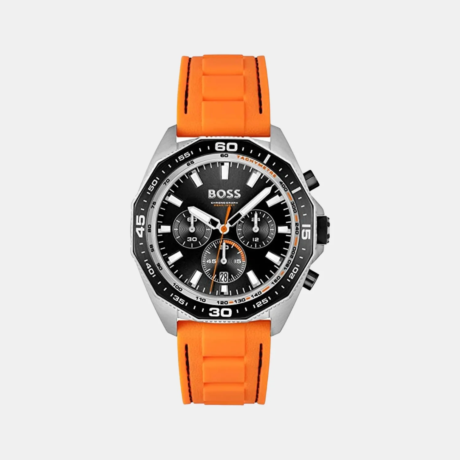 Energy Men Quartz Black Dial Analog Silicone Watch 1513970