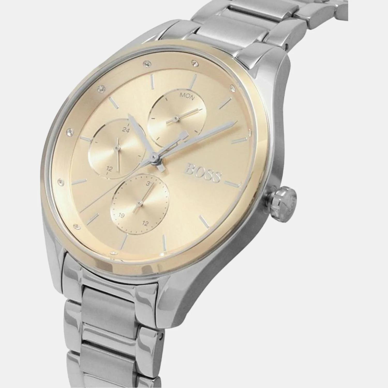 Grand Course Women Quartz Rose Gold Dial Chronograph Stainless Steel Watch 1502604 - Image 5