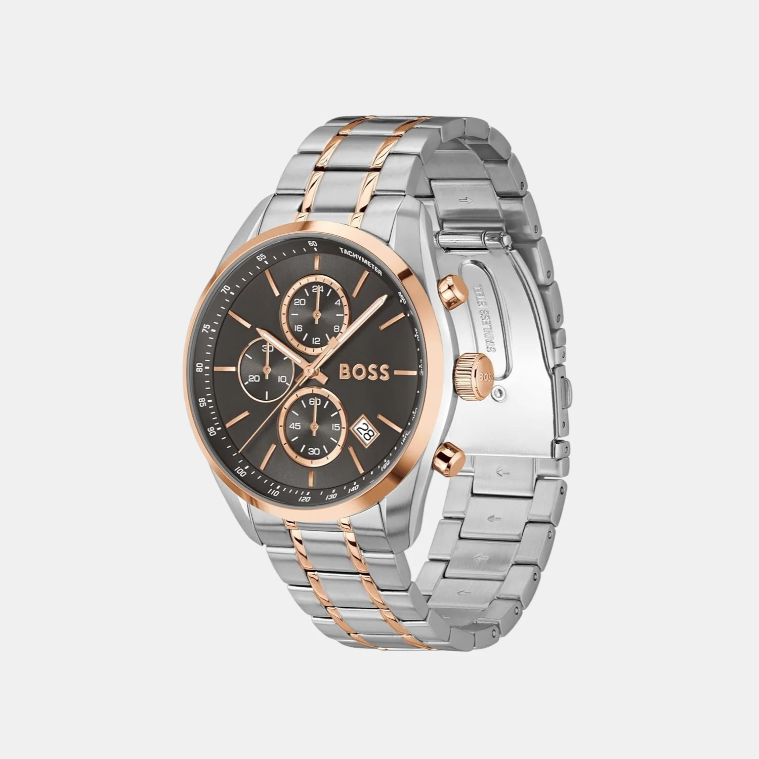 Grand Prix 44 Men Quartz Grey Dial Chronograph Stainless Steel Watch 1514252 - Image 2