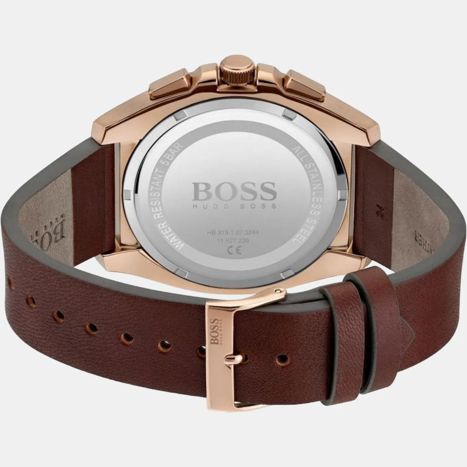 Grandmaster Women Quartz Grey Dial Chronograph Leather Watch 1513882 - Image 4