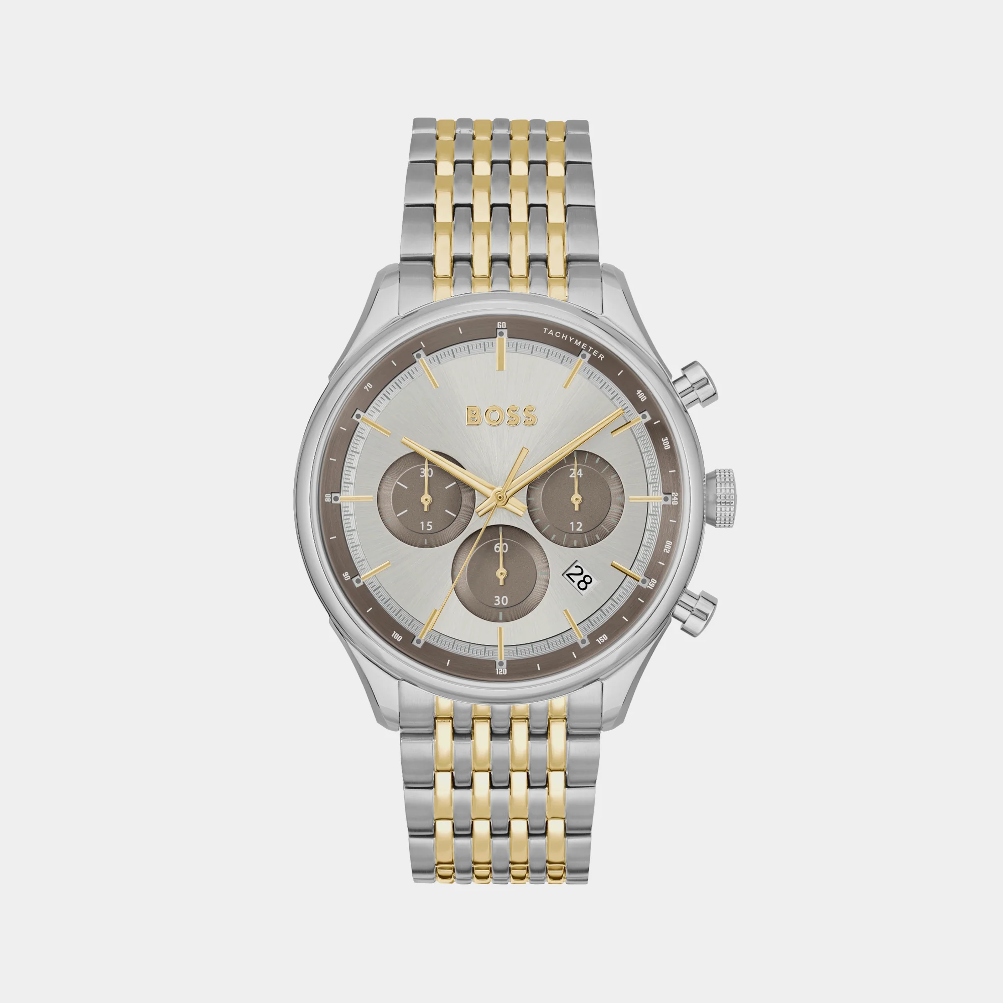 Gregor Men Quartz Grey Dial Chronograph Stainless Steel Watch 1514053 - Image 2