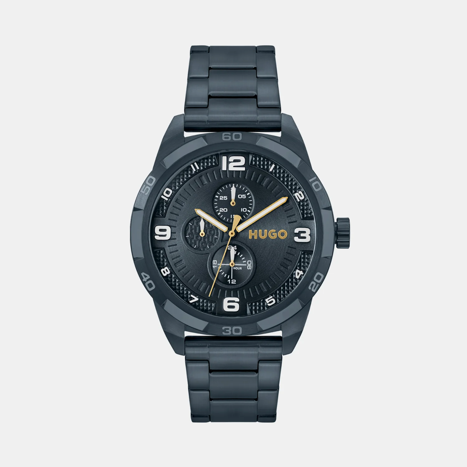 Grip Men Quartz Blue Dial Analog Stainless Steel Watch 1530278