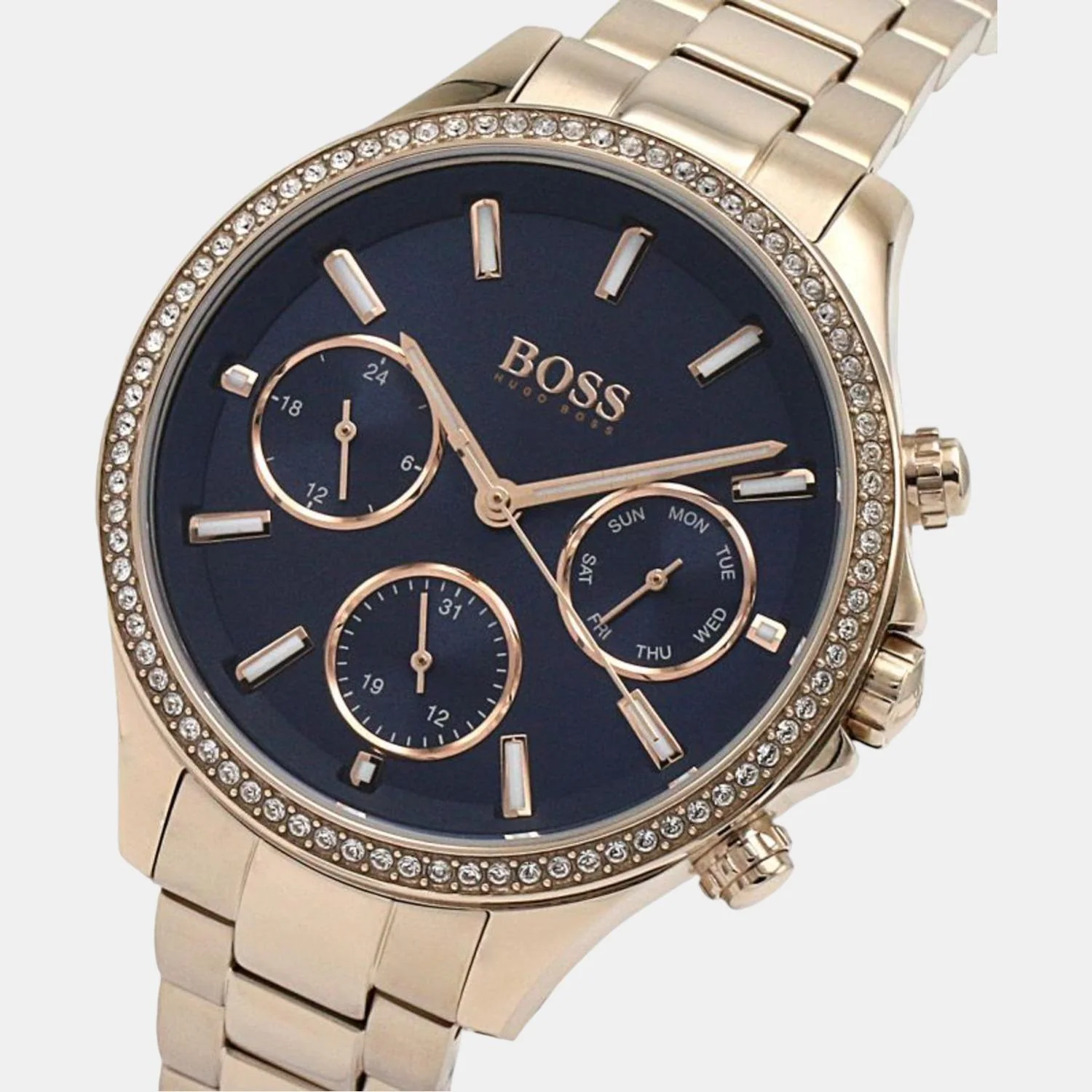 Hera Women Quartz Blue Dial Chronograph Stainless Steel Watch 1502566 - Image 5