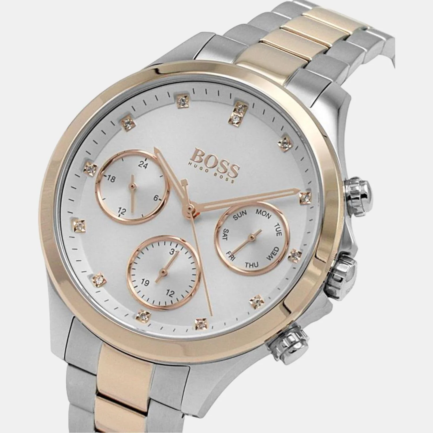 Hera Women Quartz Silver Dial Chronograph Stainless Steel Watch 1502564 - Image 6