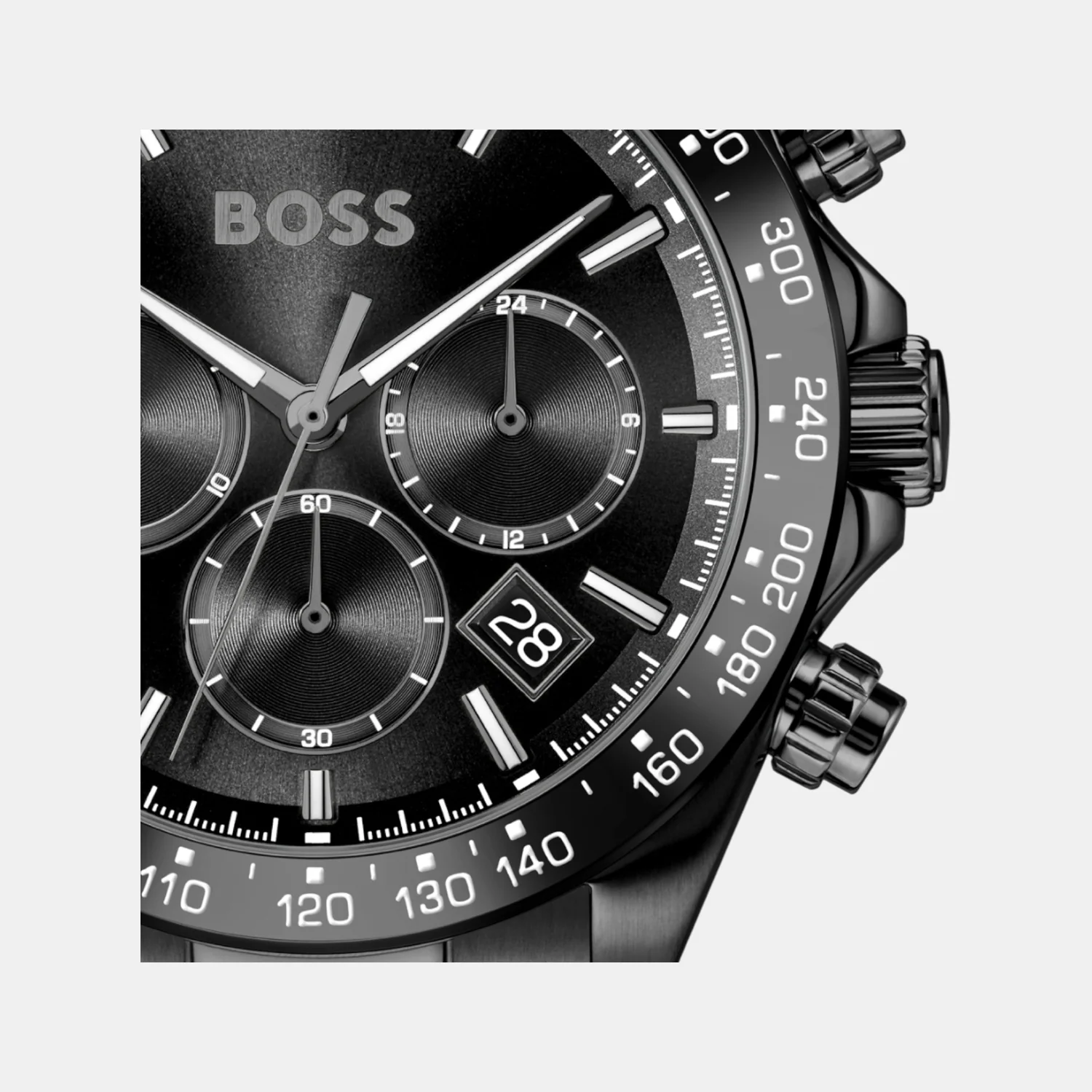 Hero 2.0 Men Quartz Black Dial Chronograph Stainless Steel Watch 1514271 - Image 5