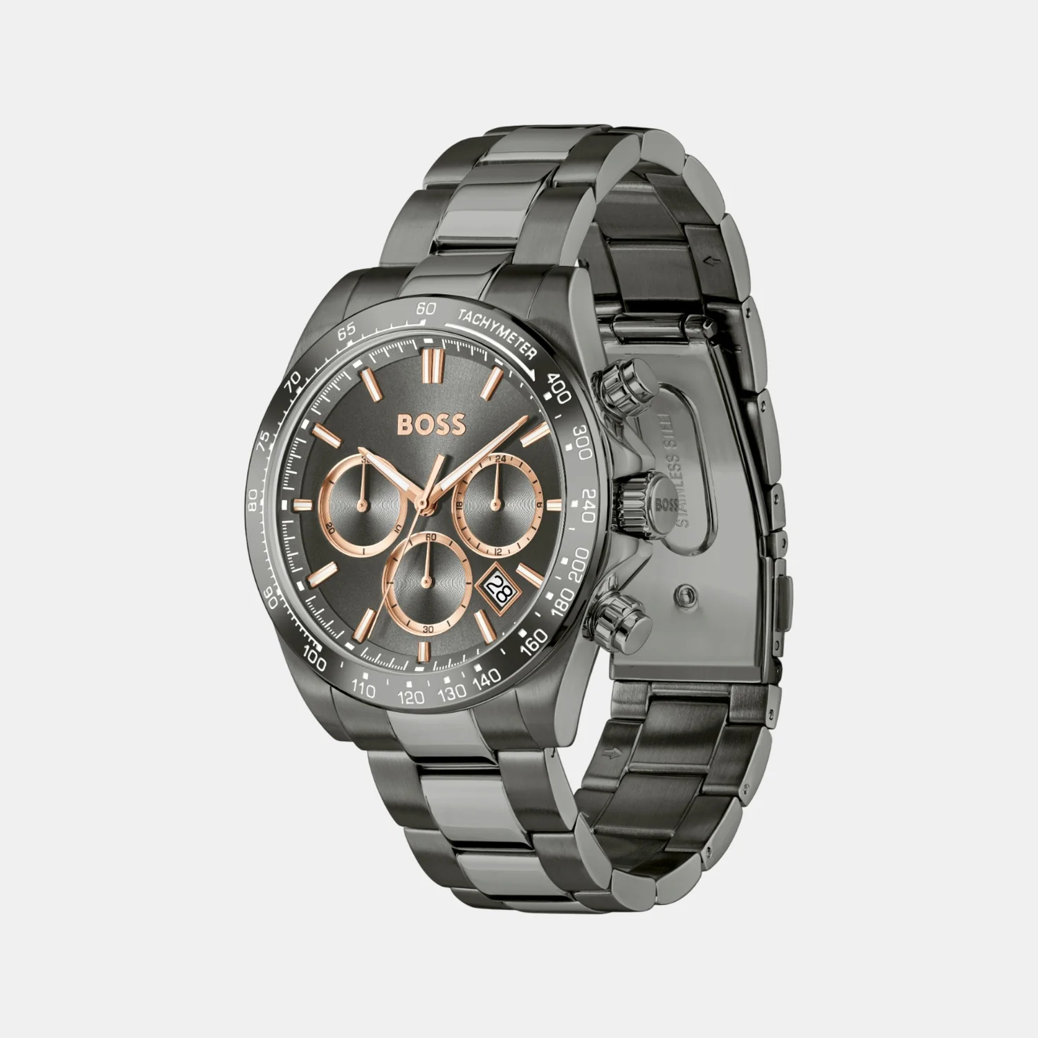 Hero 2.0 Men Quartz Grey Dial Chronograph Stainless Steel Watch 1514299 - Image 3