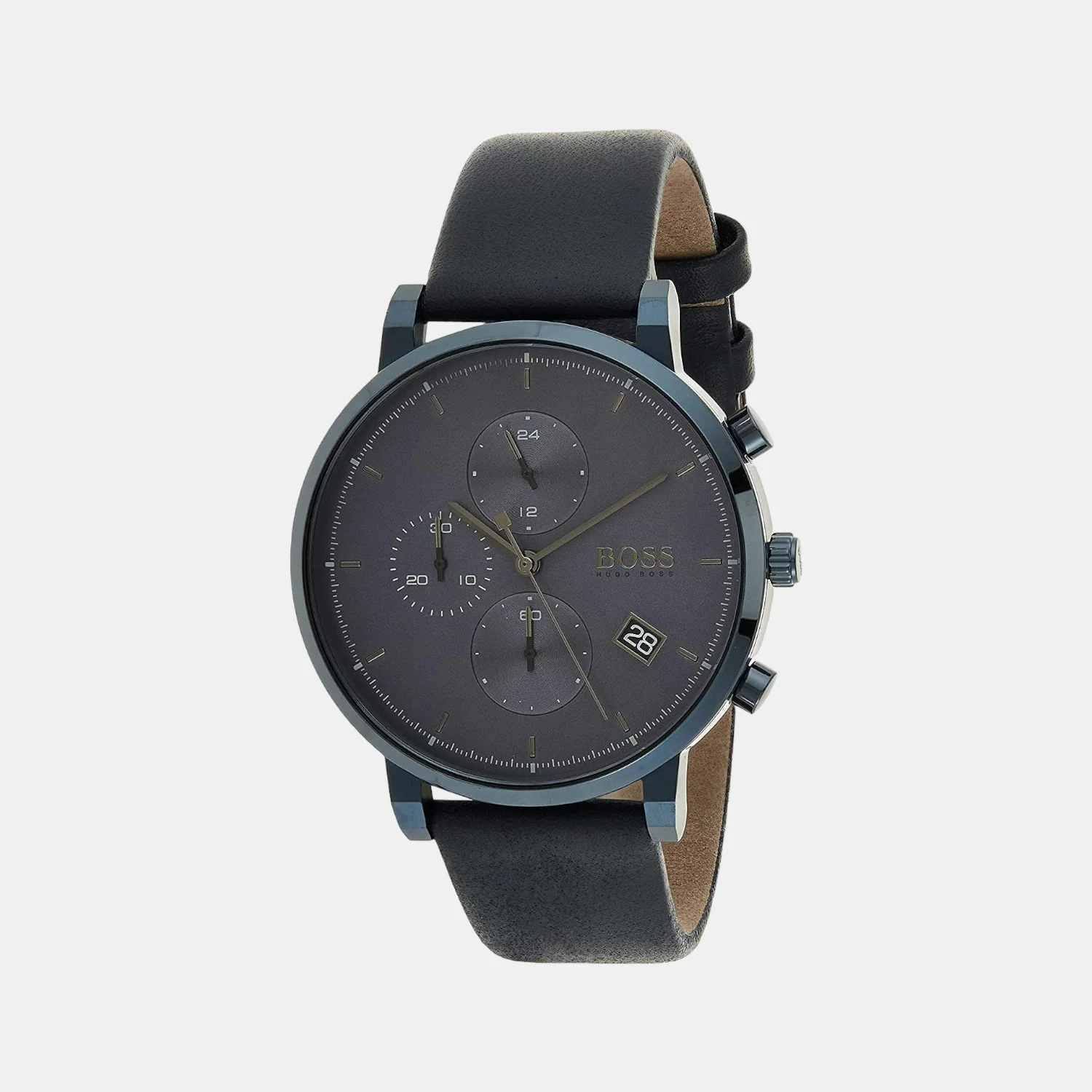 Integrity Men Quartz Black Dial Chronograph Leather Watch 1513778