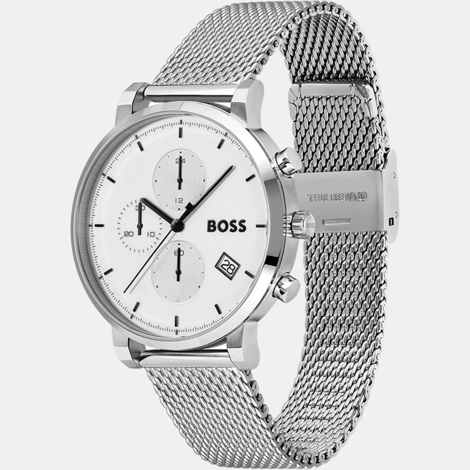 Integrity Men Quartz White Dial Analog Stainless Steel Watch 1513933 - Image 3