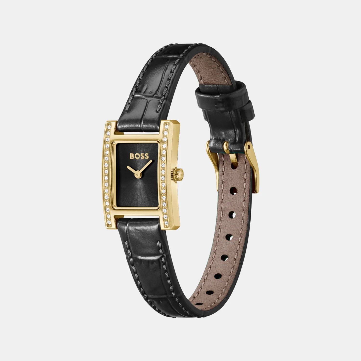 Lucy Precious Women Quartz Black Dial Analog Leather Watch 1502813 - Image 3