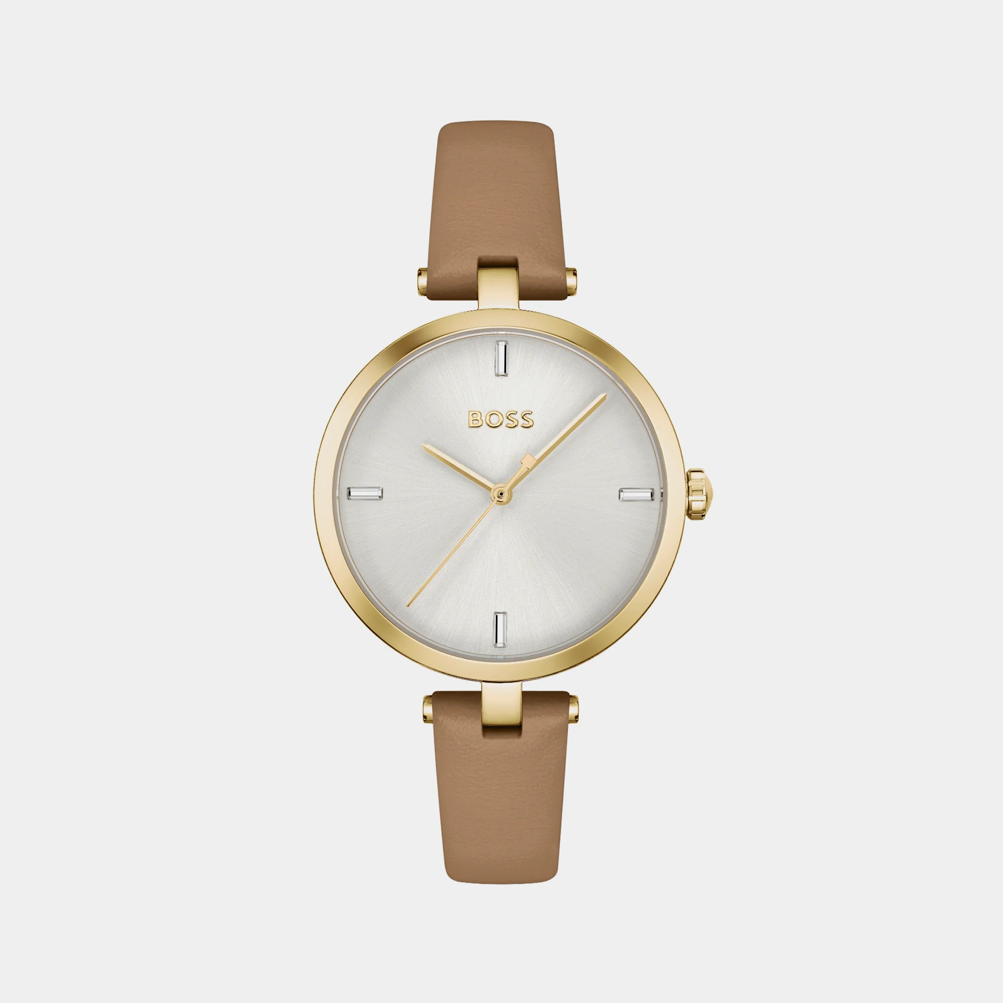 Majesty Women Quartz Silver Dial Analog Leather Watch 1502652