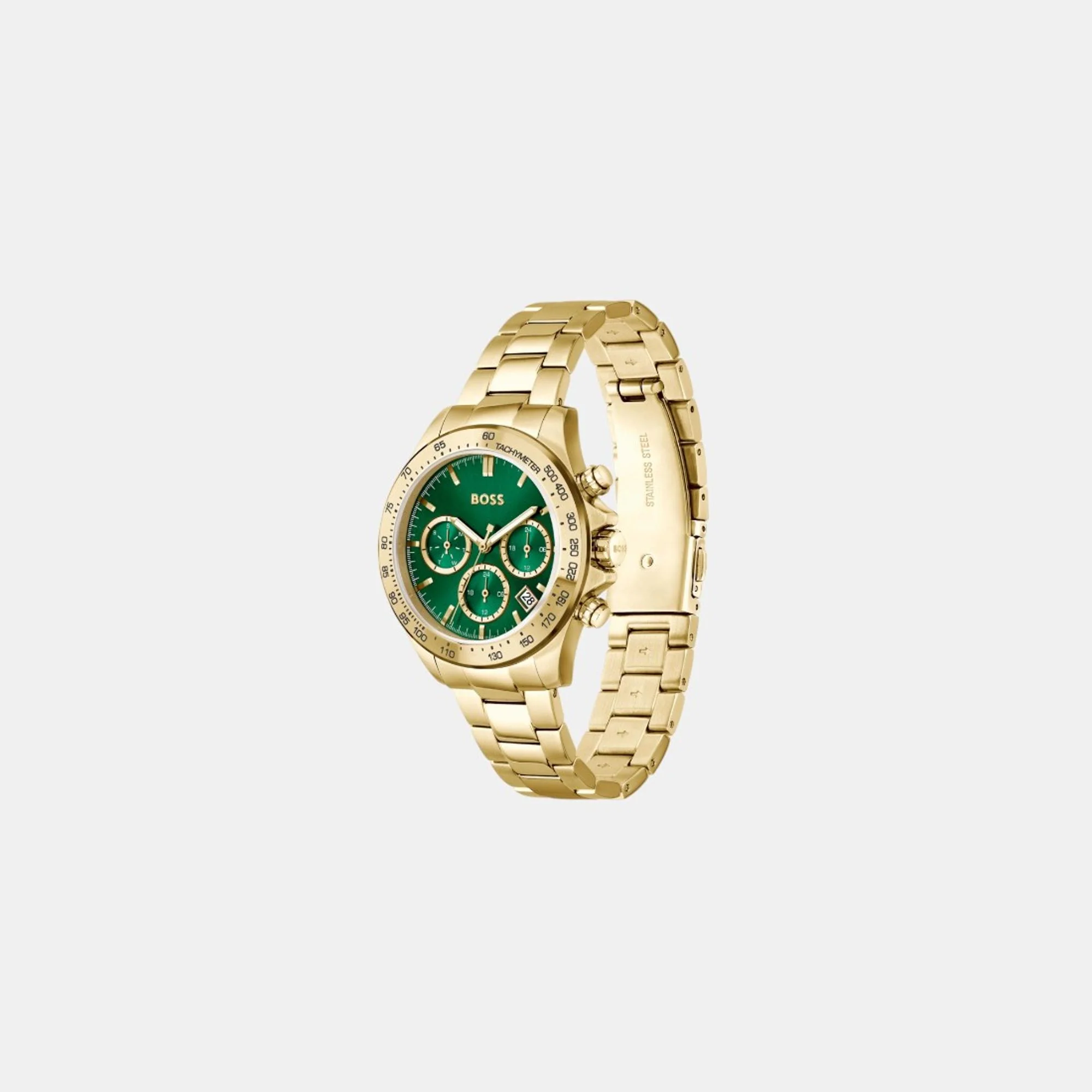 Novia - Le Women Quartz Green Dial Chronograph Stainless Steel Watch 1502750 - Image 2