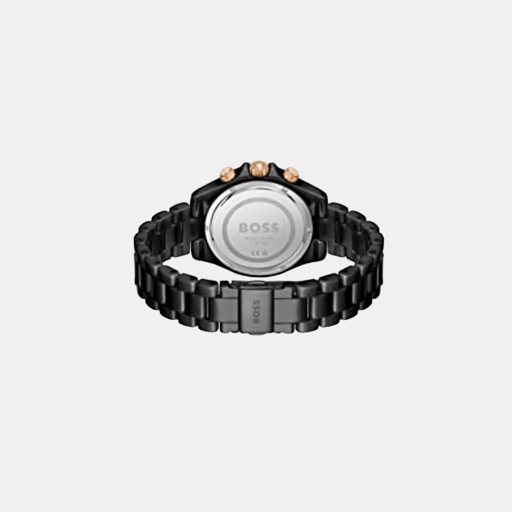 Novia Women Quartz Black Dial Chronograph Stainless Steel Watch 1502633 - Image 4