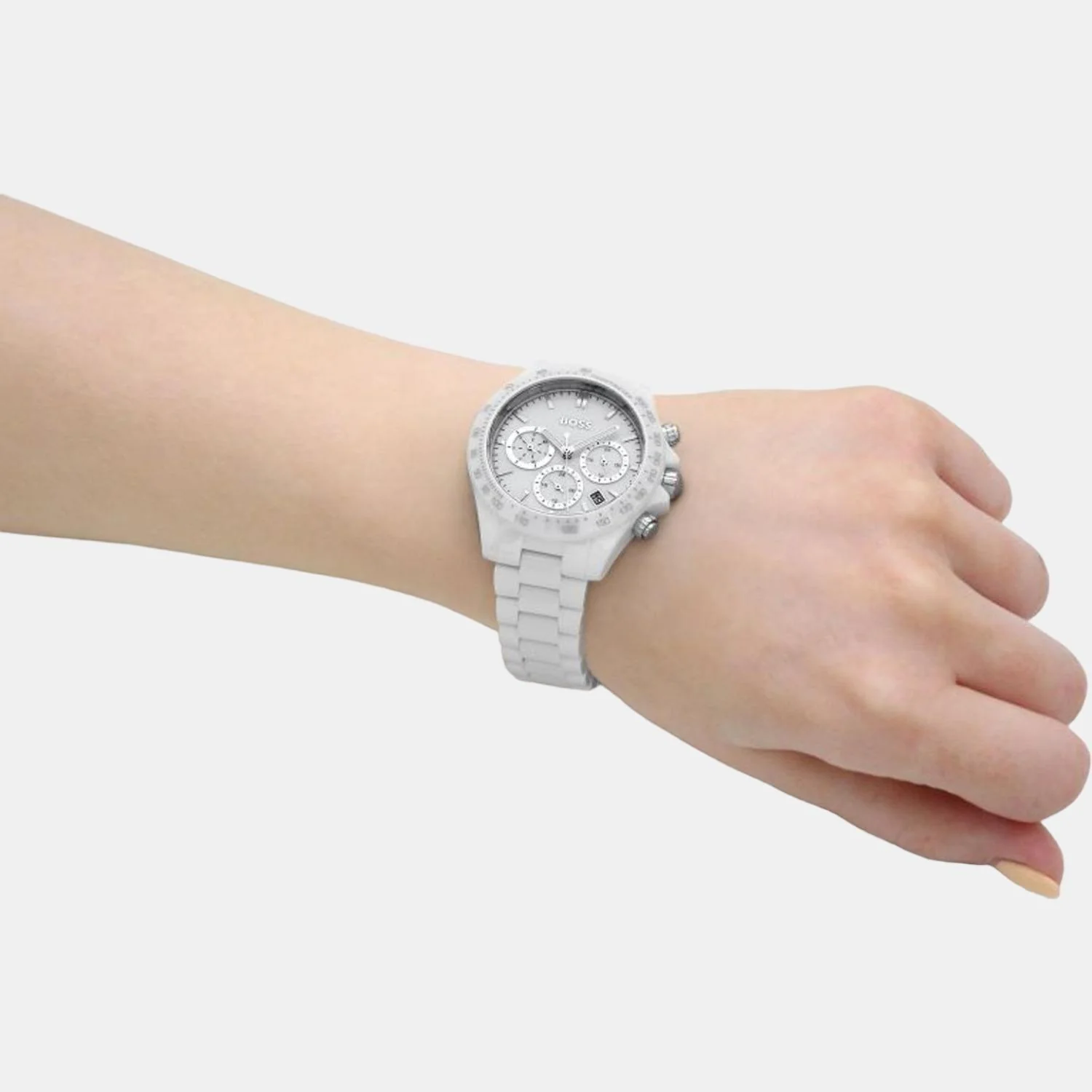 Novia Women Quartz White Dial Analog Ceramic Watch 1502630 - Image 4