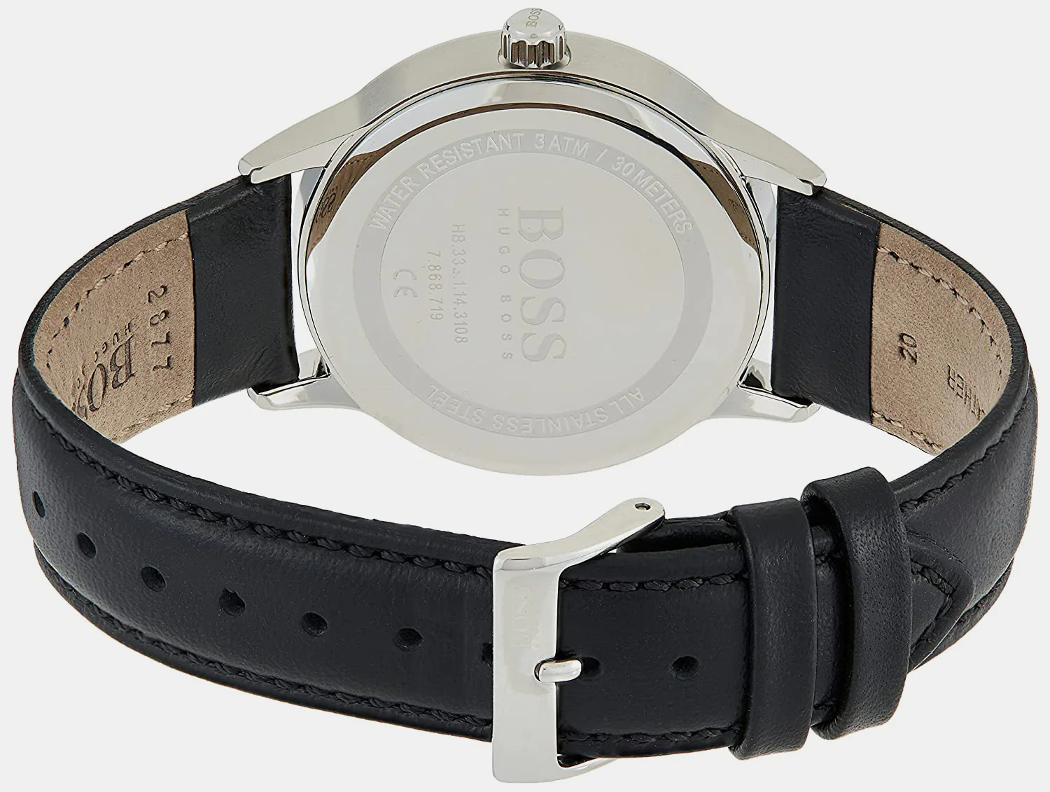 Officer Men Quartz Black Dial Analog Leather Watch 1570078 - Image 3