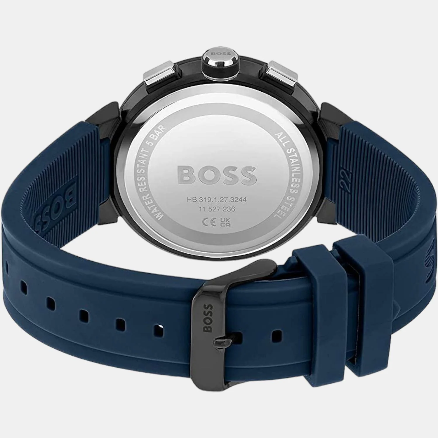One Men Quartz Blue Dial Chronograph Silicone Watch 1513998 - Image 3