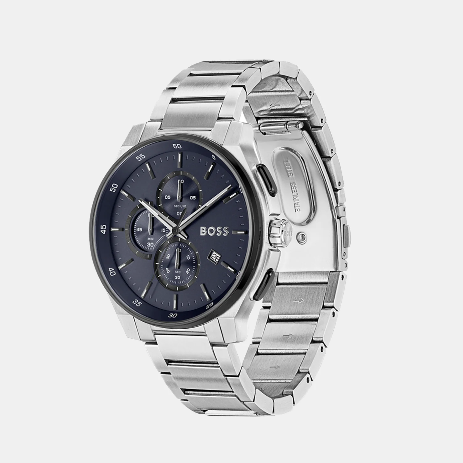 Peak 2.0 Men Quartz Blue Dial Chronograph Stainless Steel Watch 1514189 - Image 2