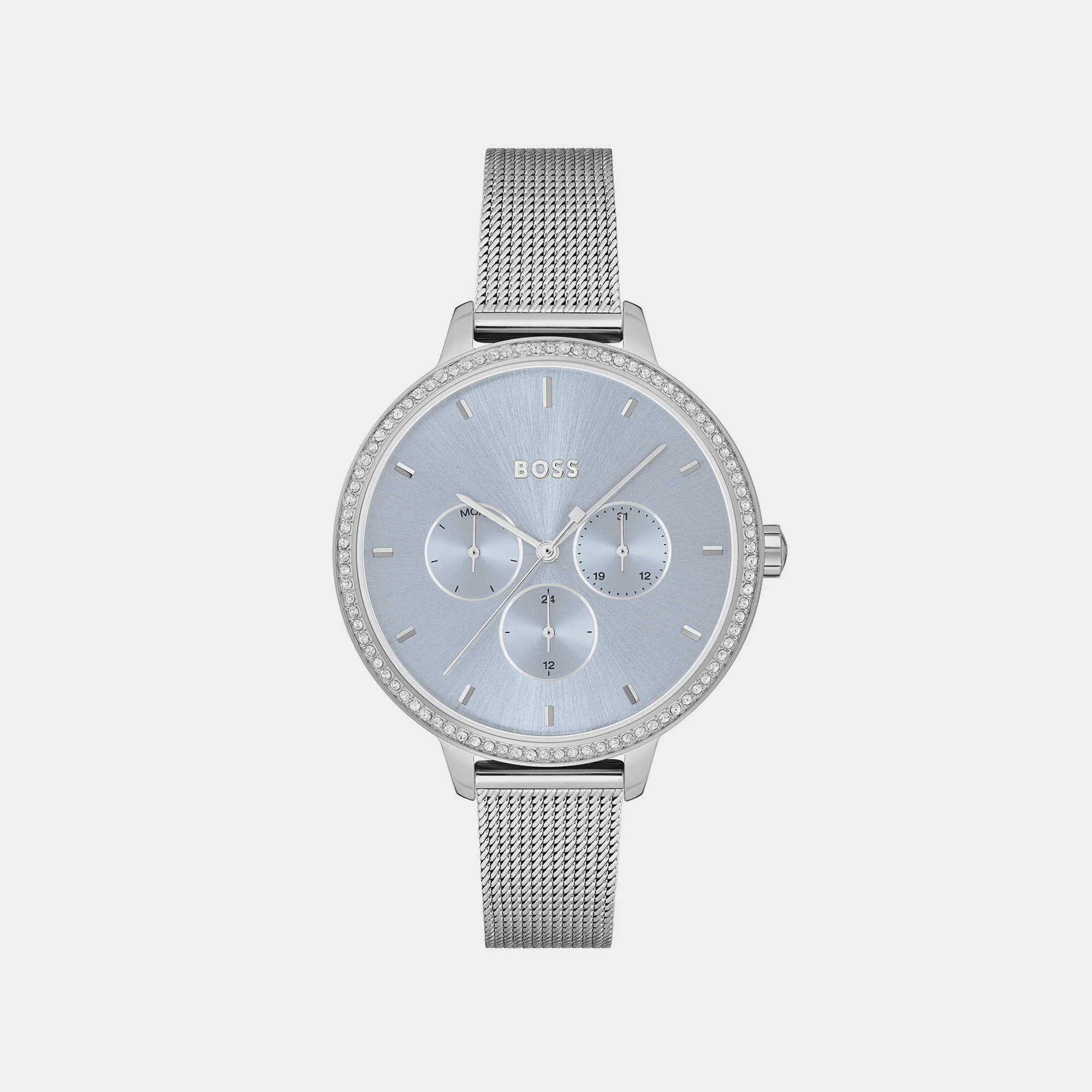Prime Women Quartz Blue Dial Analog Mesh Watch 1502662