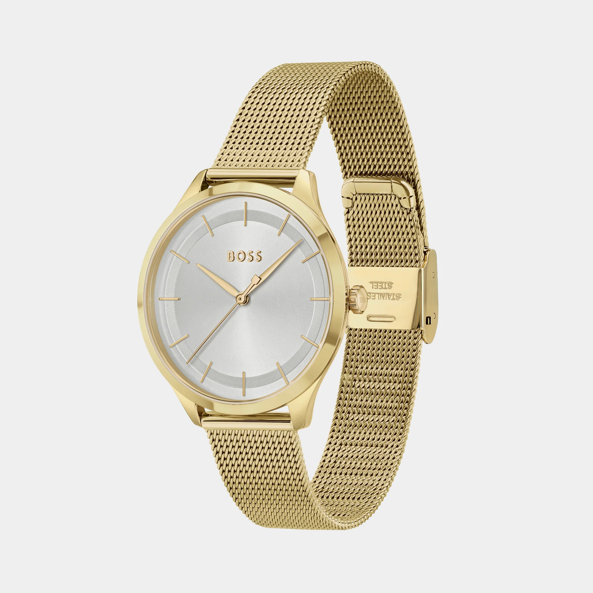 Pura Women Quartz Silver Dial Analog Mesh Watch 1502696 - Image 4