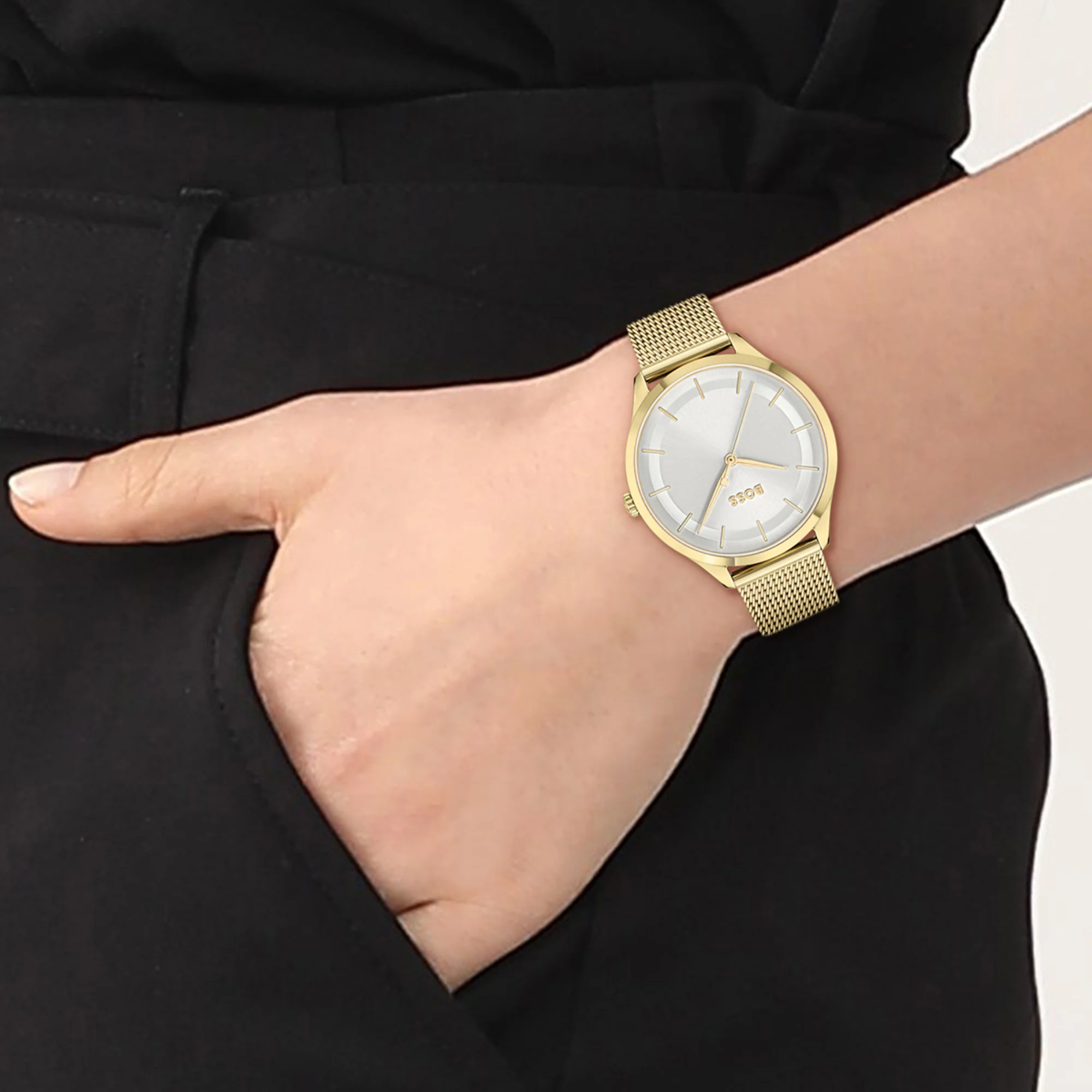 Pura Women Quartz Silver Dial Analog Mesh Watch 1502696 - Image 5