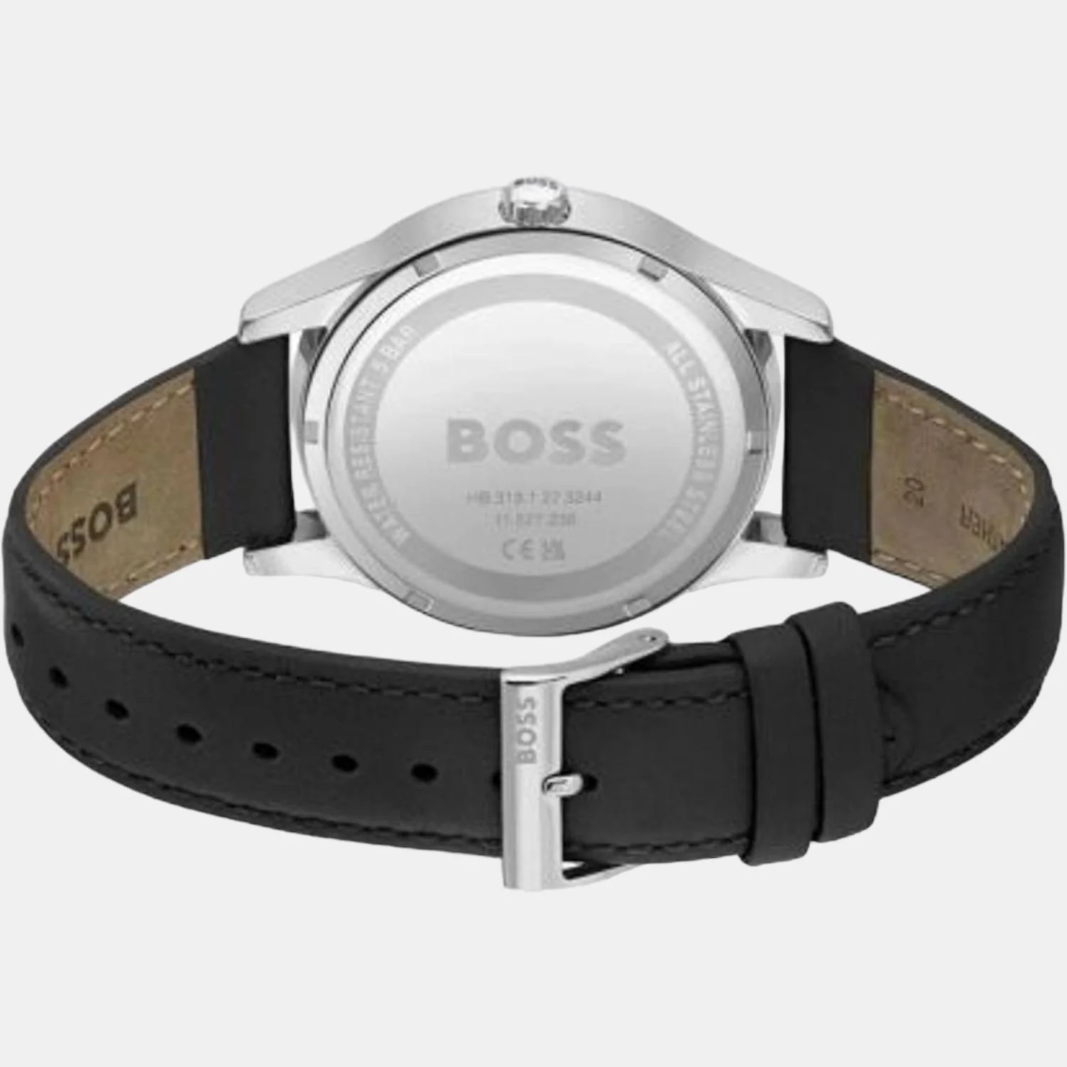 Purity Men Quartz Black Dial Analog Leather Watch 1513984 - Image 3
