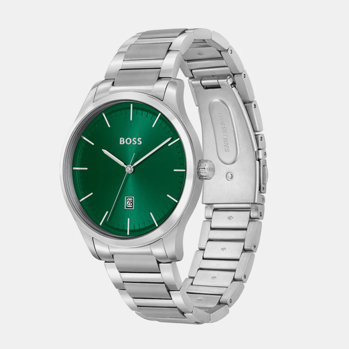 Reason Men Quartz Green Dial Analog Stainless Steel Watch 1514084 - Image 2