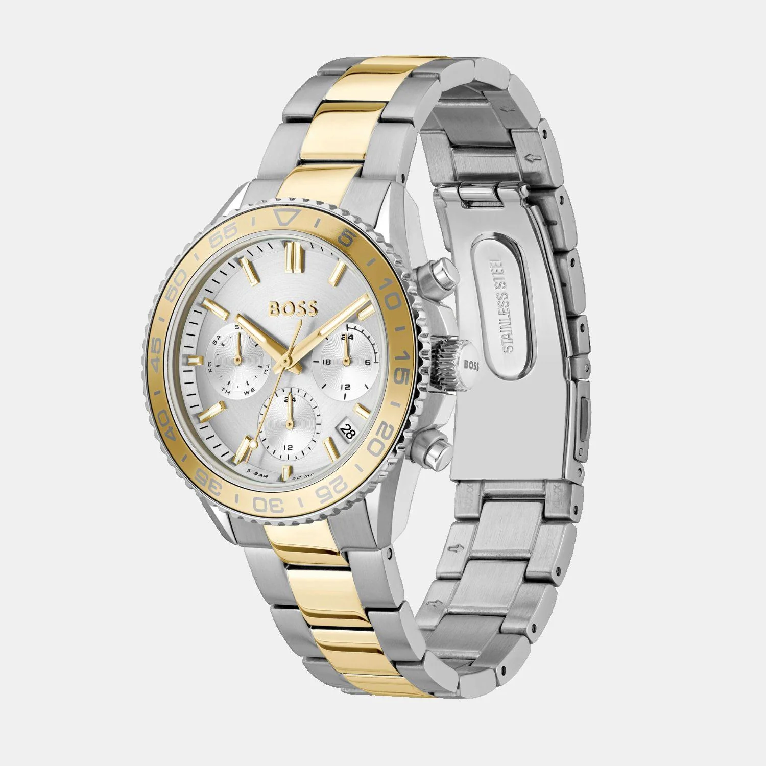 Runner For Her Women Quartz Silver Dial Chronograph Stainless Steel Watch 1502756 - Image 2