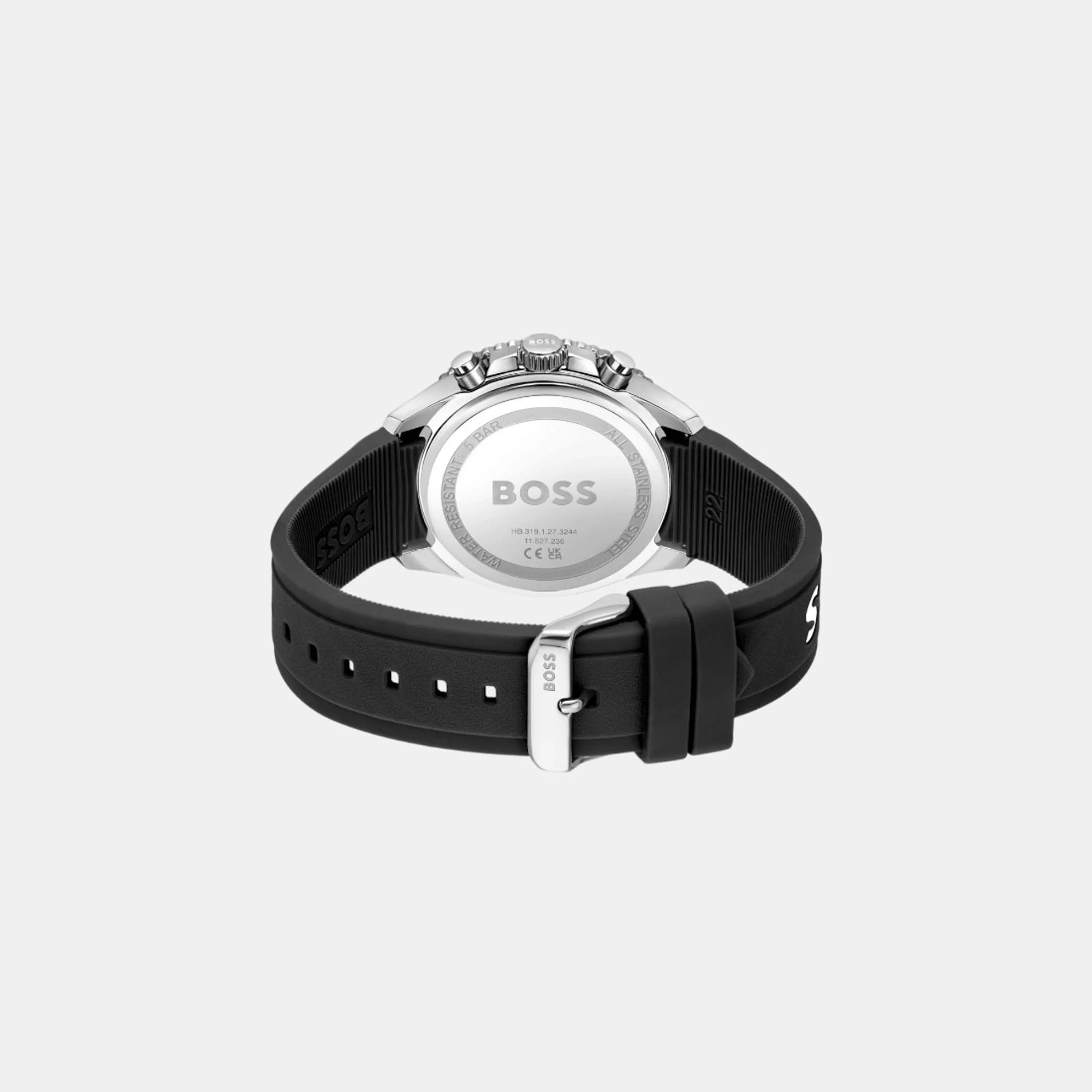 Runner Men Quartz Black Dial Chronograph Silicone Watch 1514141 - Image 5