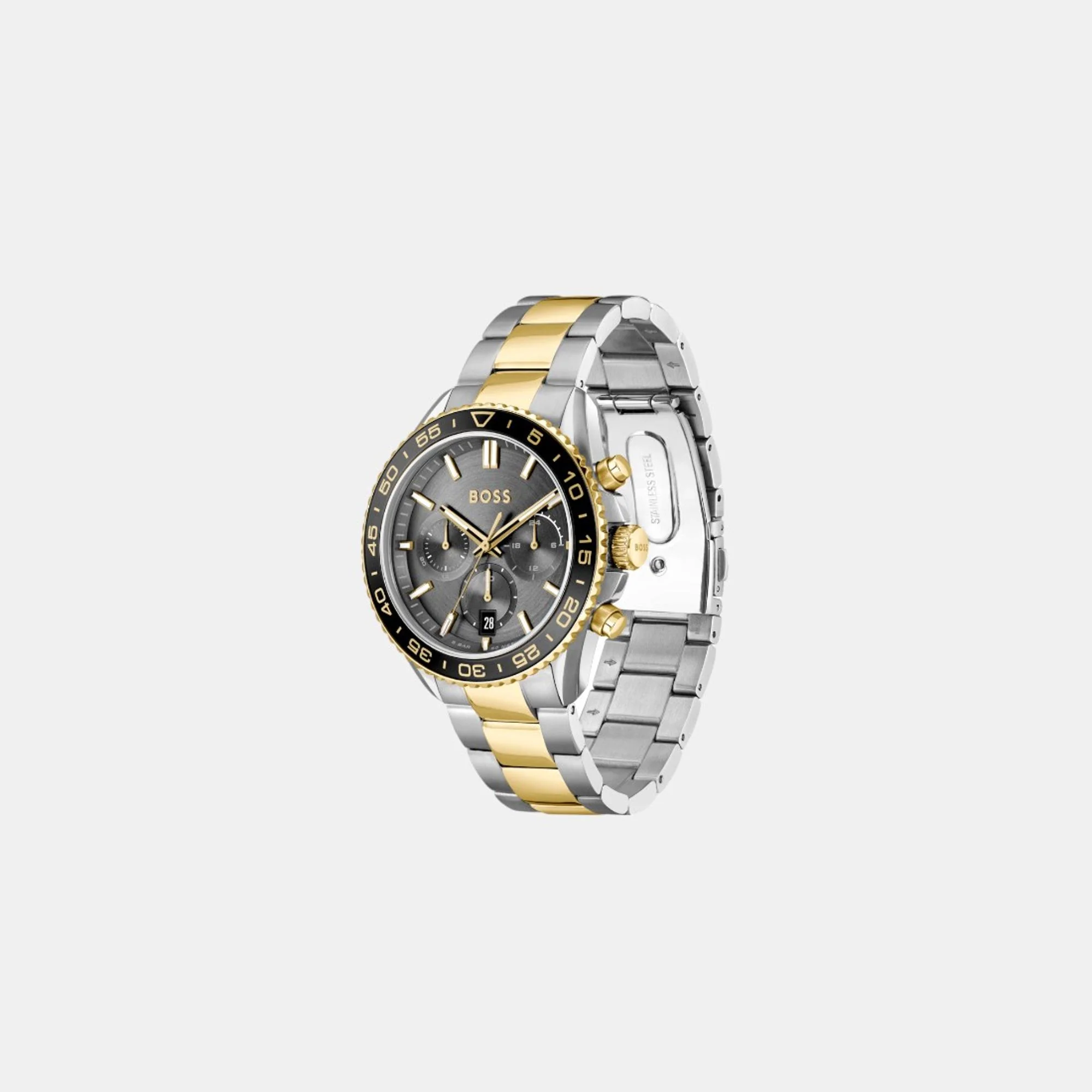 Runner Men Quartz Grey Dial Chronograph Stainless Steel Watch 1514144 - Image 2