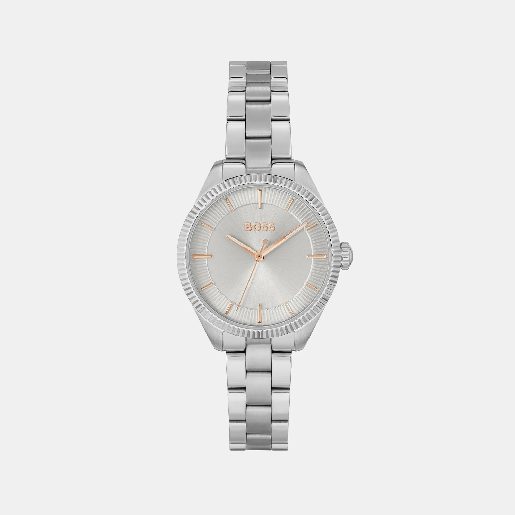 Sage Women Quartz Silver Dial Analog Stainless Steel Watch 1502726