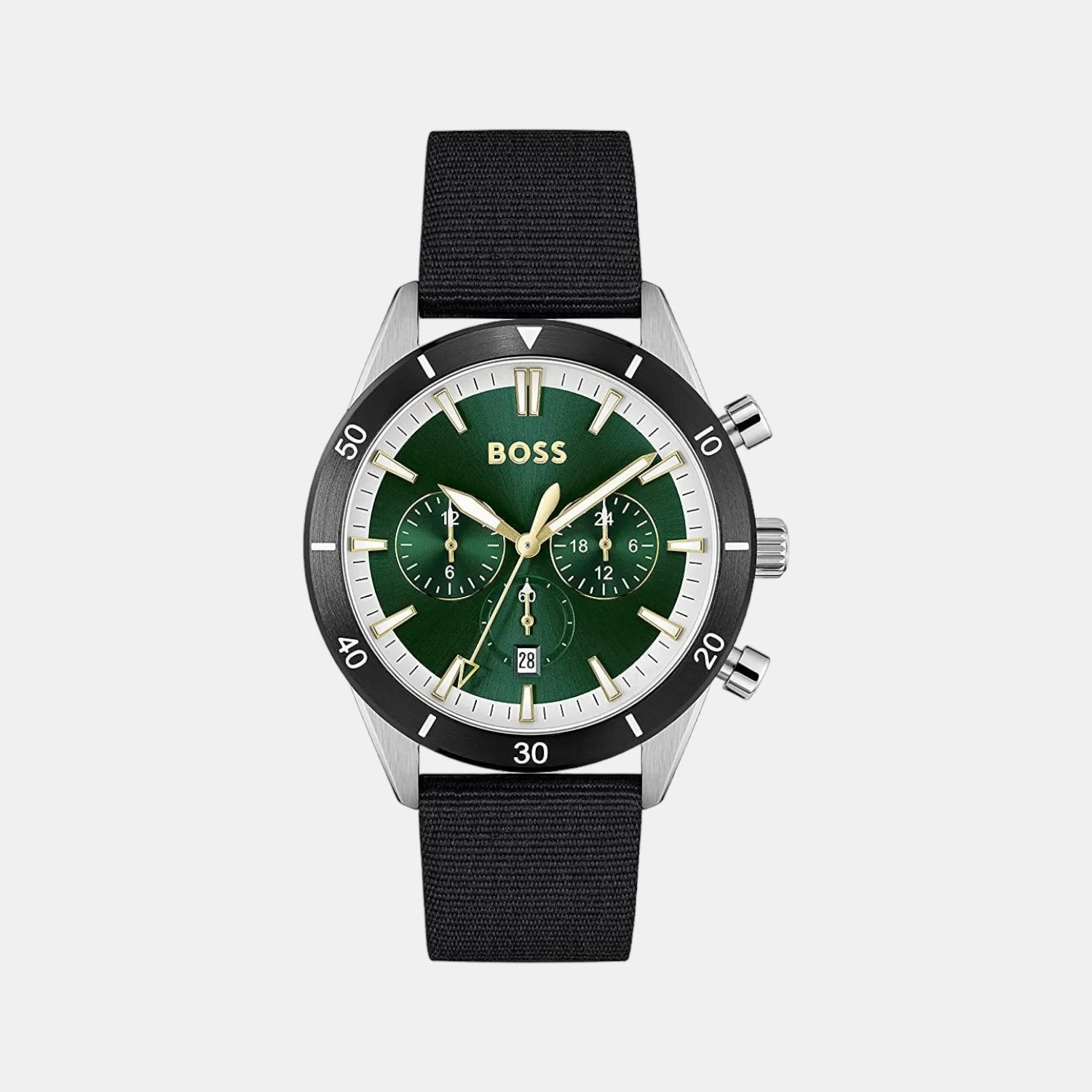 Santiago Men Quartz Green Dial Chronograph Resin Watch 1513936