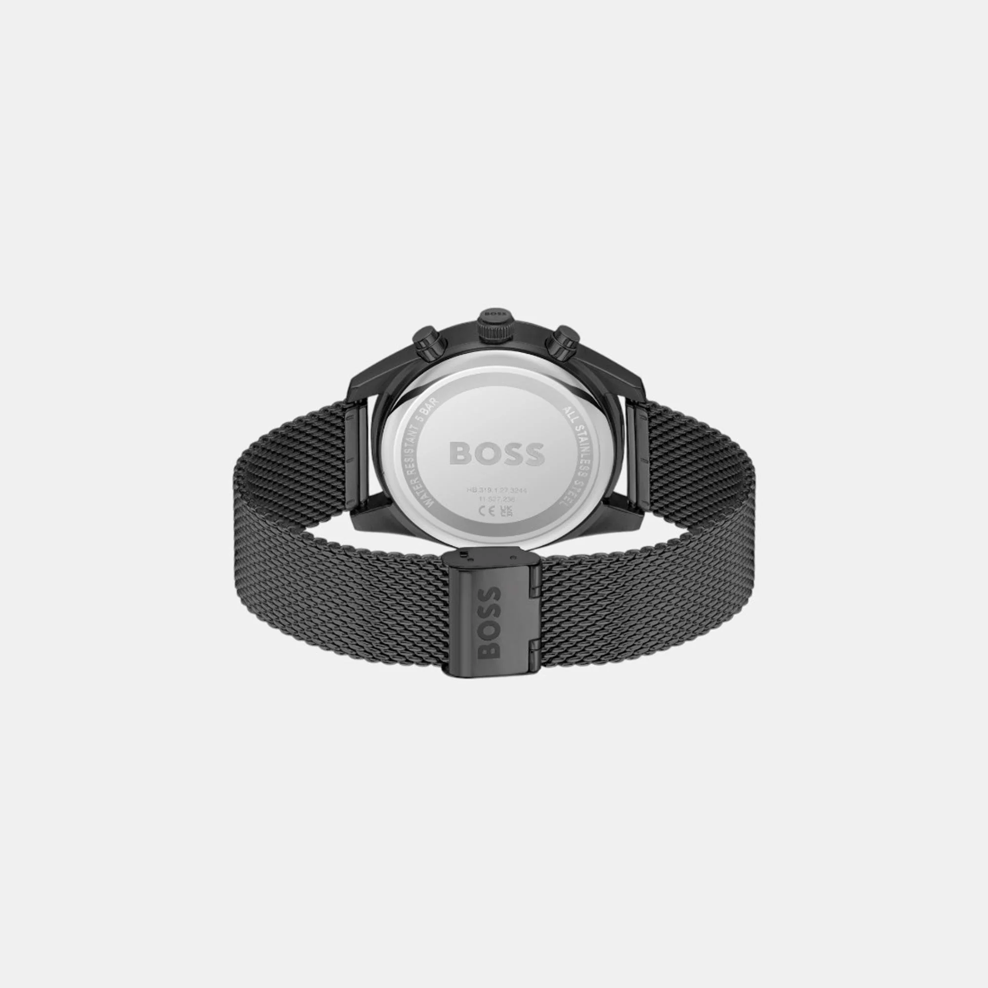Skytraveller Men Quartz Black Dial Chronograph Mesh Watch 1514150 - Image 4