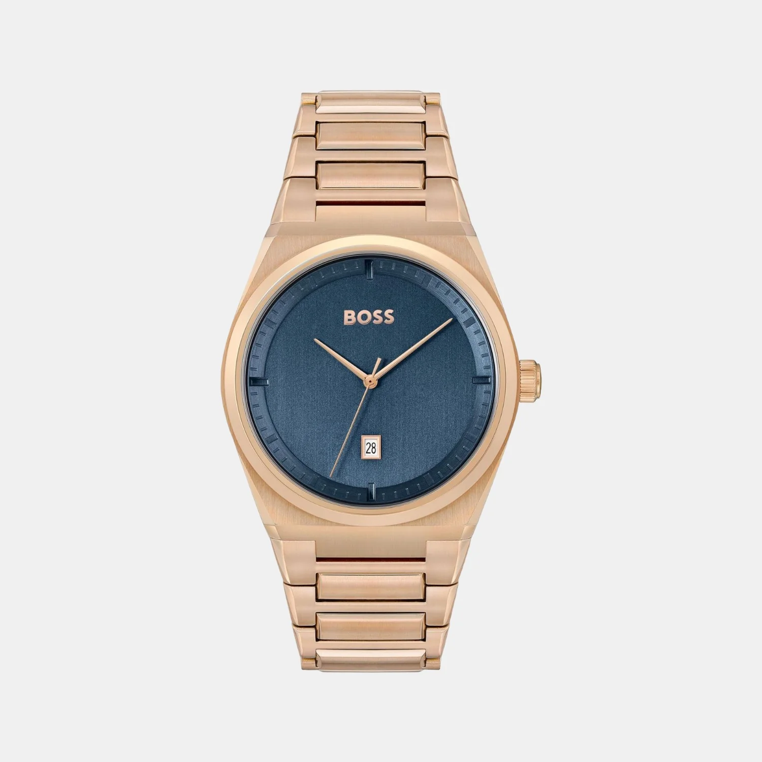 Steer Men Quartz Blue Dial Analog Stainless Steel Watch 1513995
