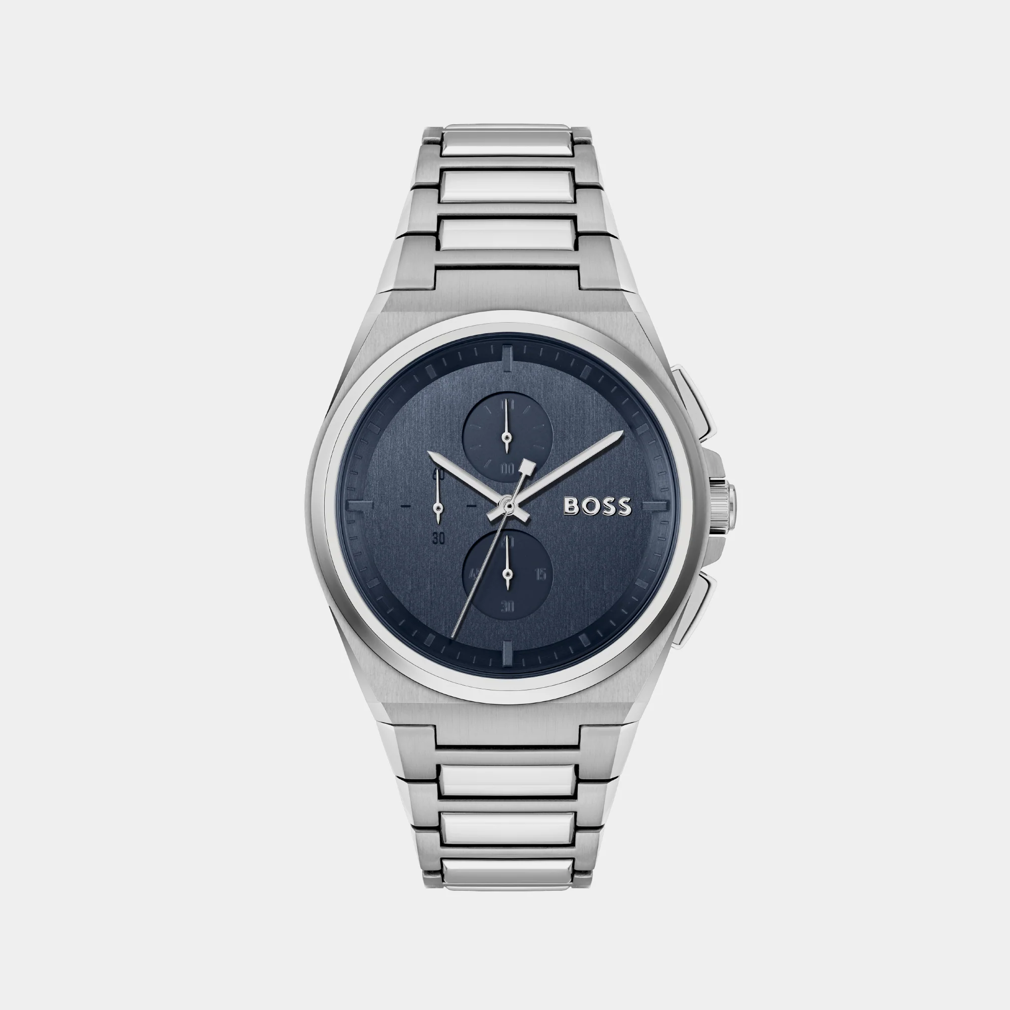 Steer Men Quartz Blue Dial Analog Stainless Steel Watch 1514048
