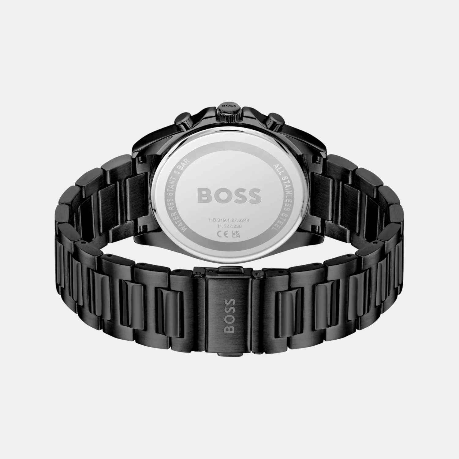 Strike Men Quartz Black Dial Chronograph Stainless Steel Watch 1514291 - Image 3