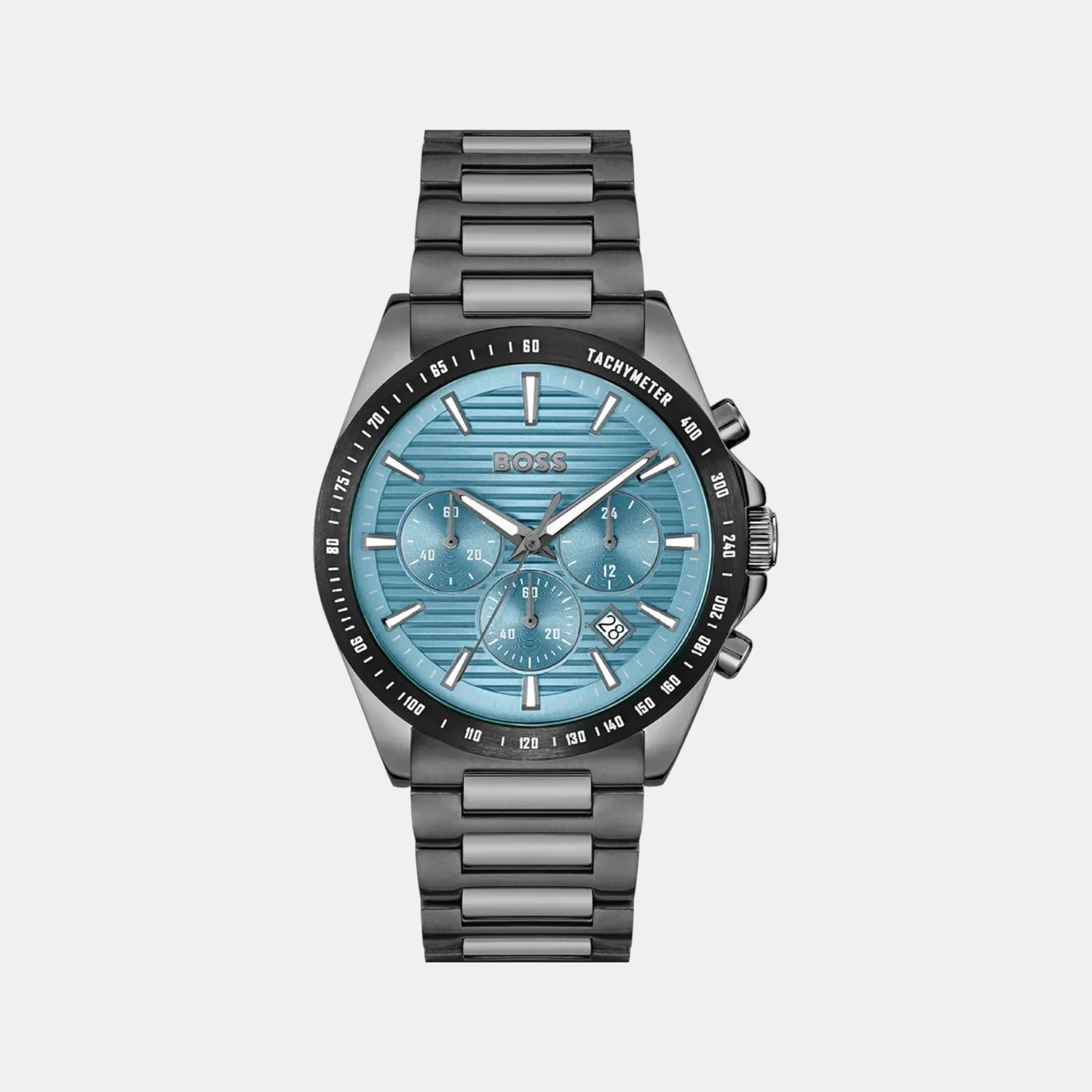 Strike Men Quartz Turquoise Dial Chronograph Stainless Steel Watch 1514242 - Image 2